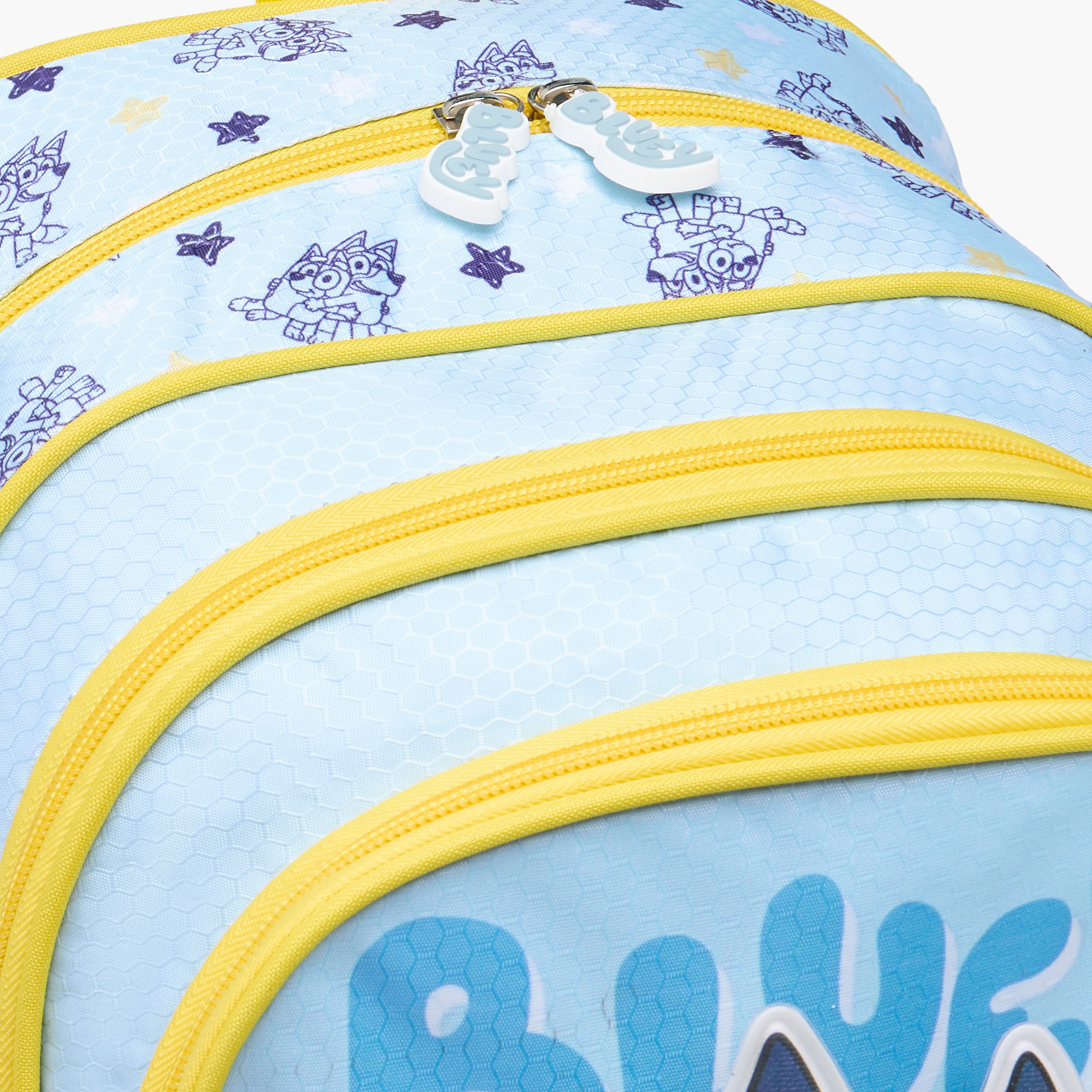 شنطة ظهر ترولي بمقبض قابل للسحب وسحاب إغلاق وطبعات بلوي - 14 بوصة-school-bagsandbackpacks-trolleybags-image-4