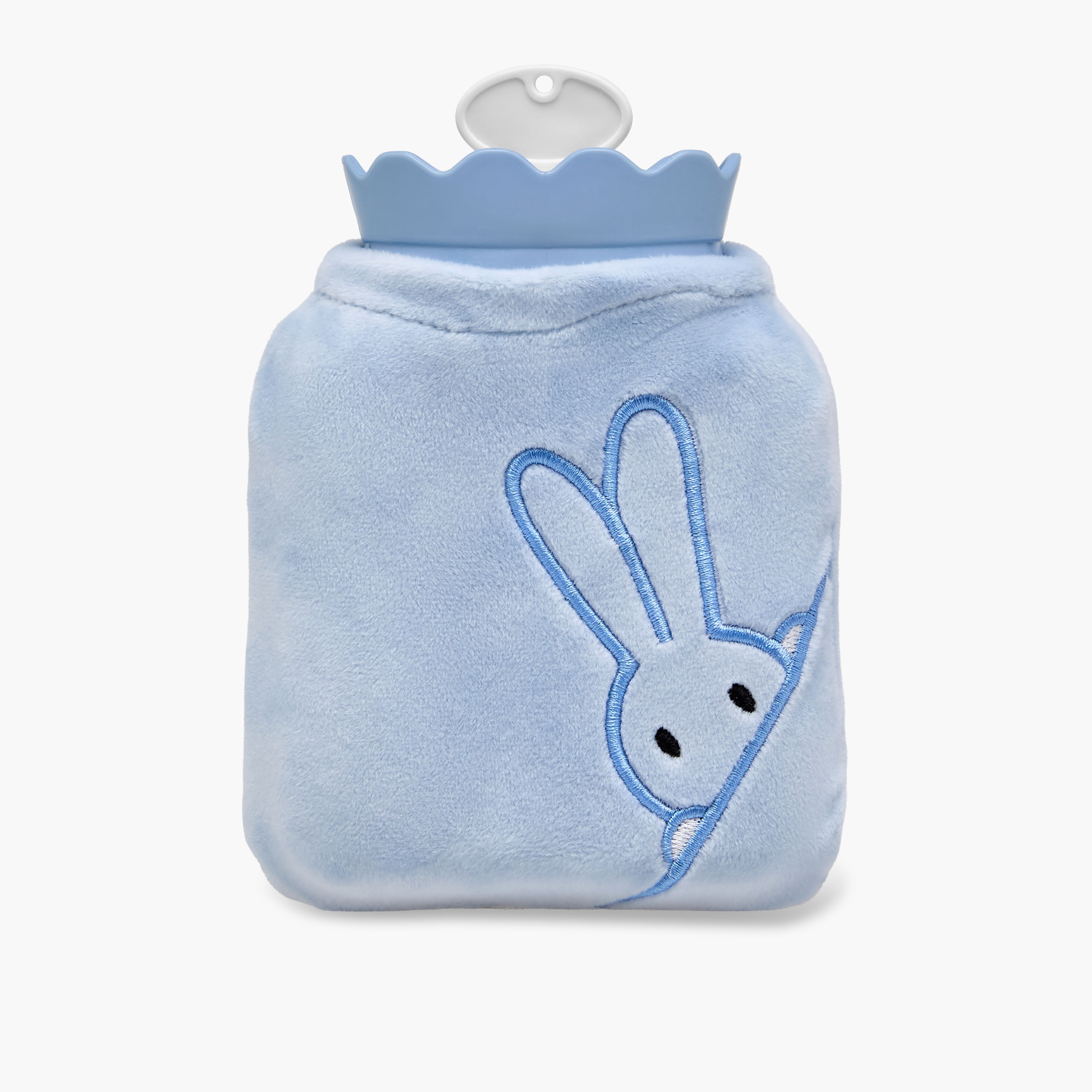 Juniors Hot Water Bottle with Rabbit Embroidered Cover-baby-healthandsafety-thermometersandaspirators-image-1