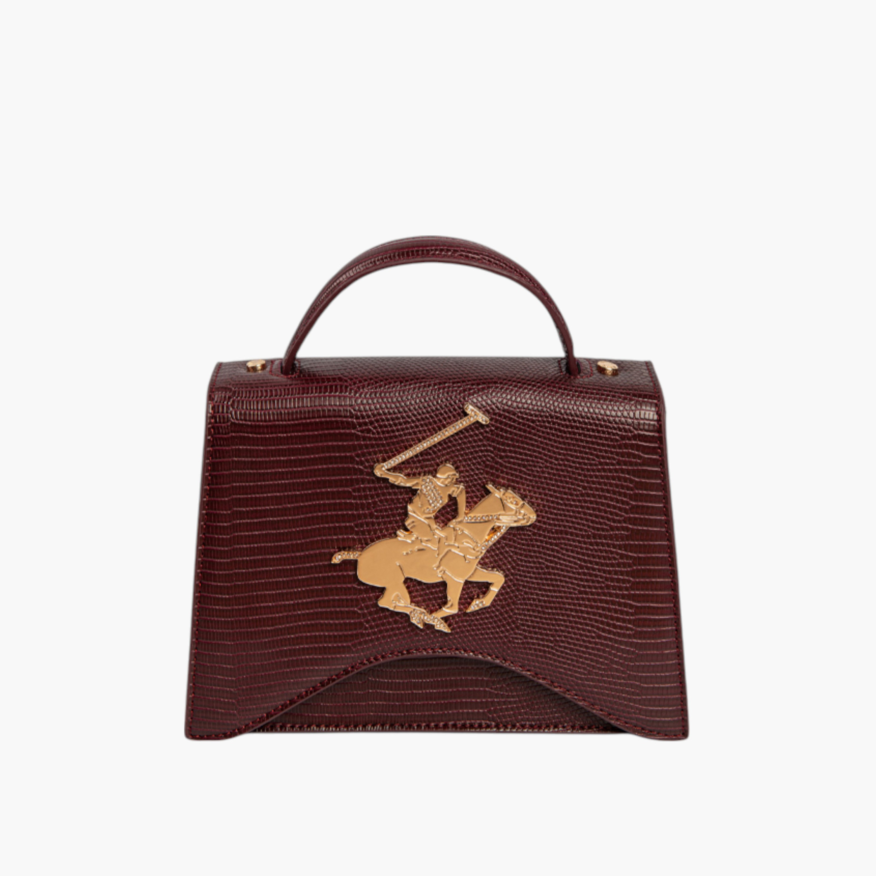 شنطة ساتشيل بمقبض وتزيينات شعار من بيفرلي هيلز بولو كلوب-women-bagsandwallets-handbags-image-1
