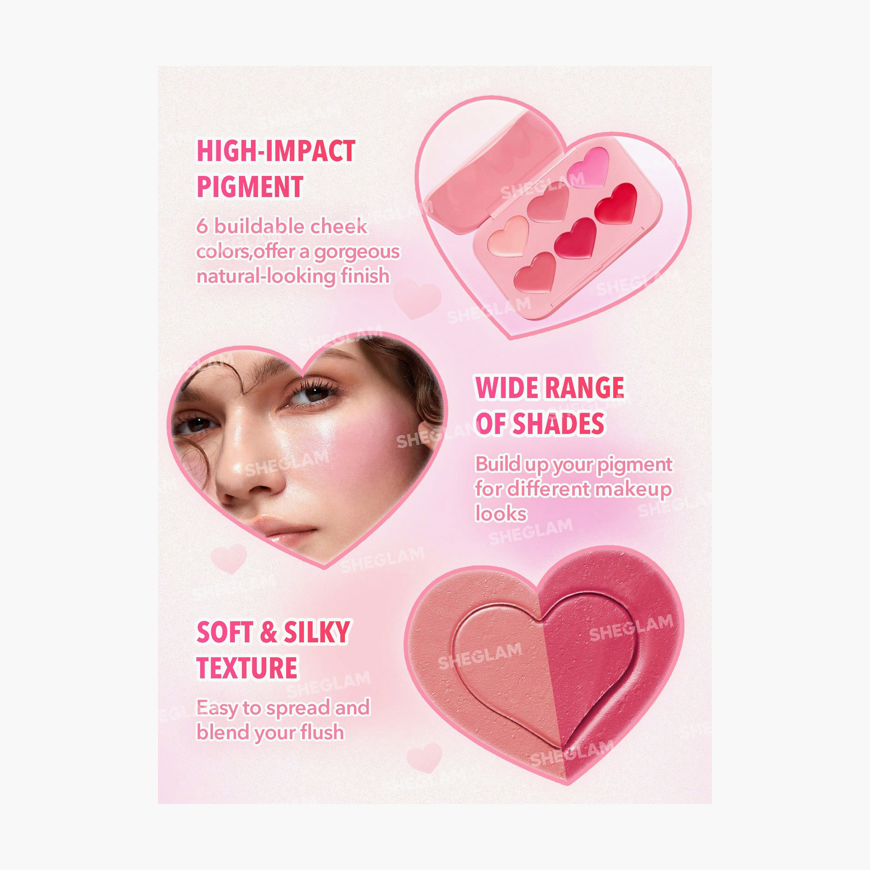 باليت أحمر الخدود فلش كراش كريم بلاش من شيجلام - بلاشنج بوكيه-beautyandpersonalcare-makeup-face-blushes-image-2