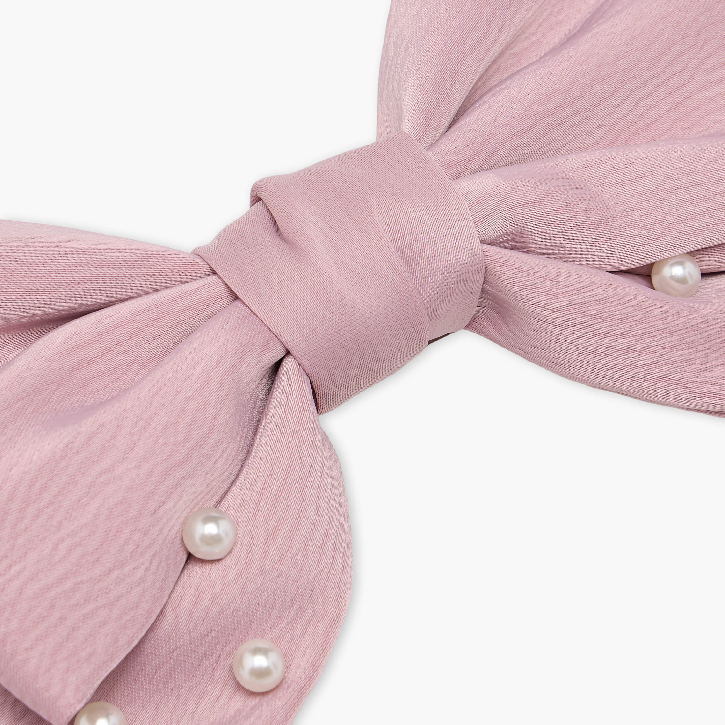 Pearl Embellished Bow Barrette Hair Clip-women-hairaccessories-clips-image-2