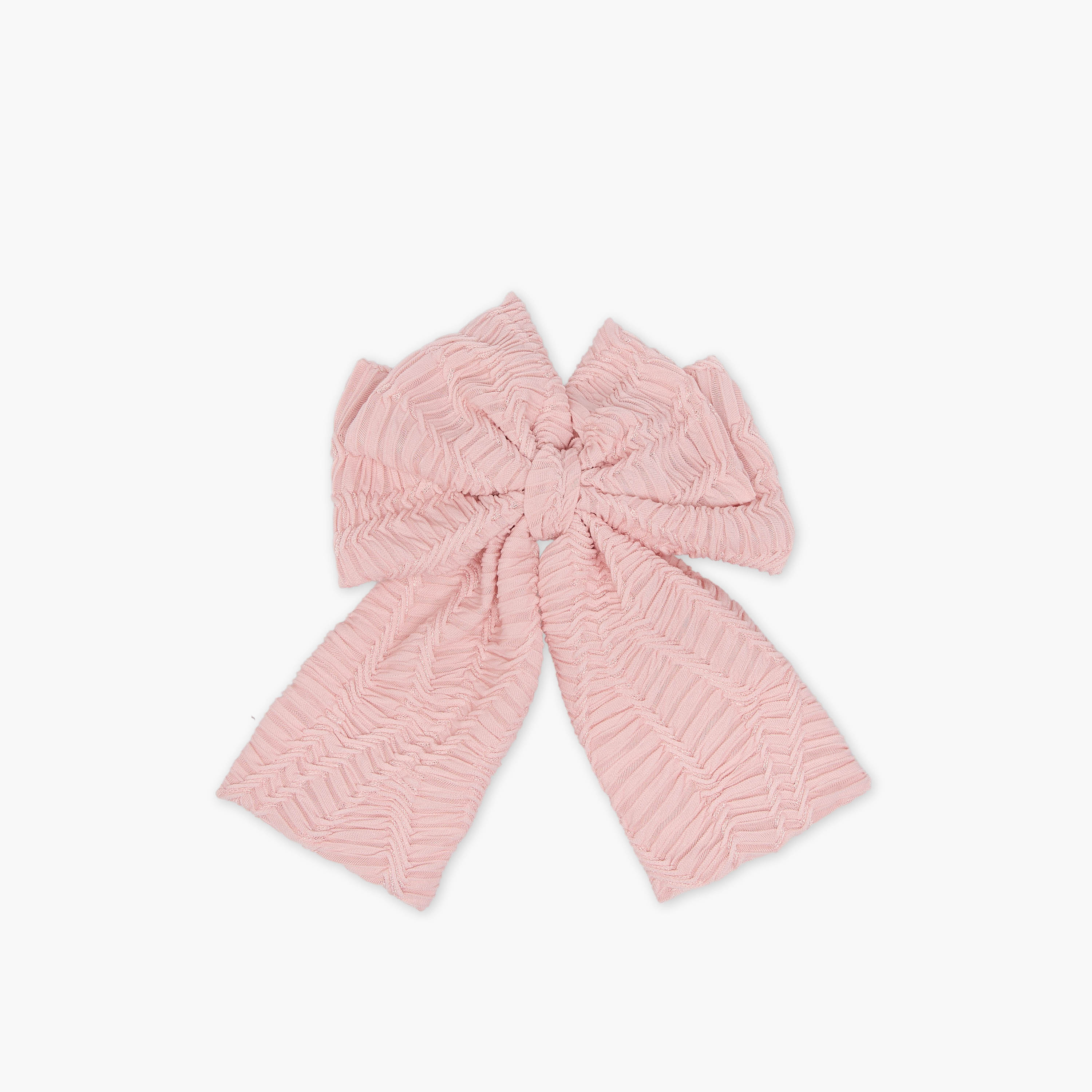 Textured Bow Barrette Hair Clip-women-hairaccessories-clips-image-1