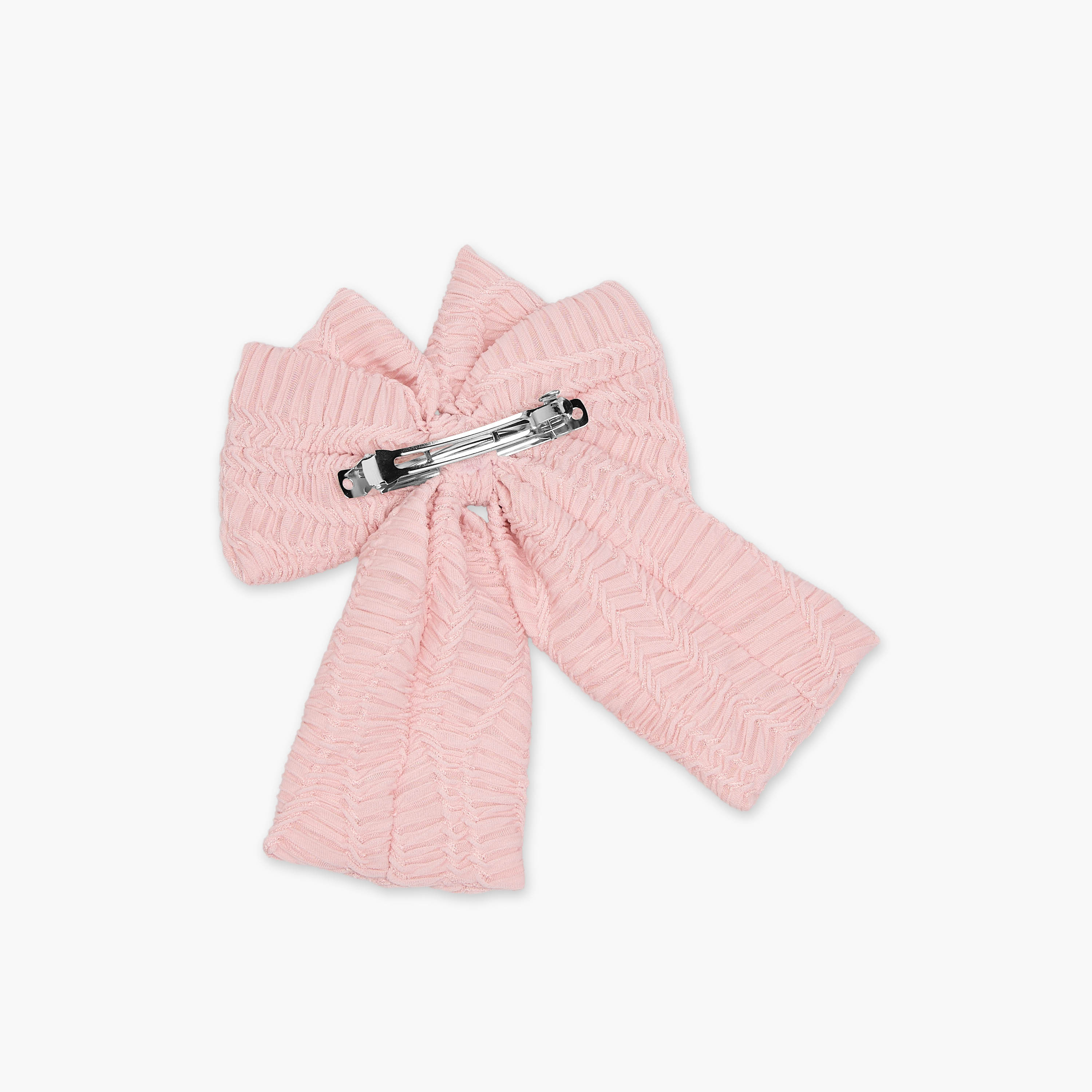 Textured Bow Barrette Hair Clip-women-hairaccessories-clips-image-3