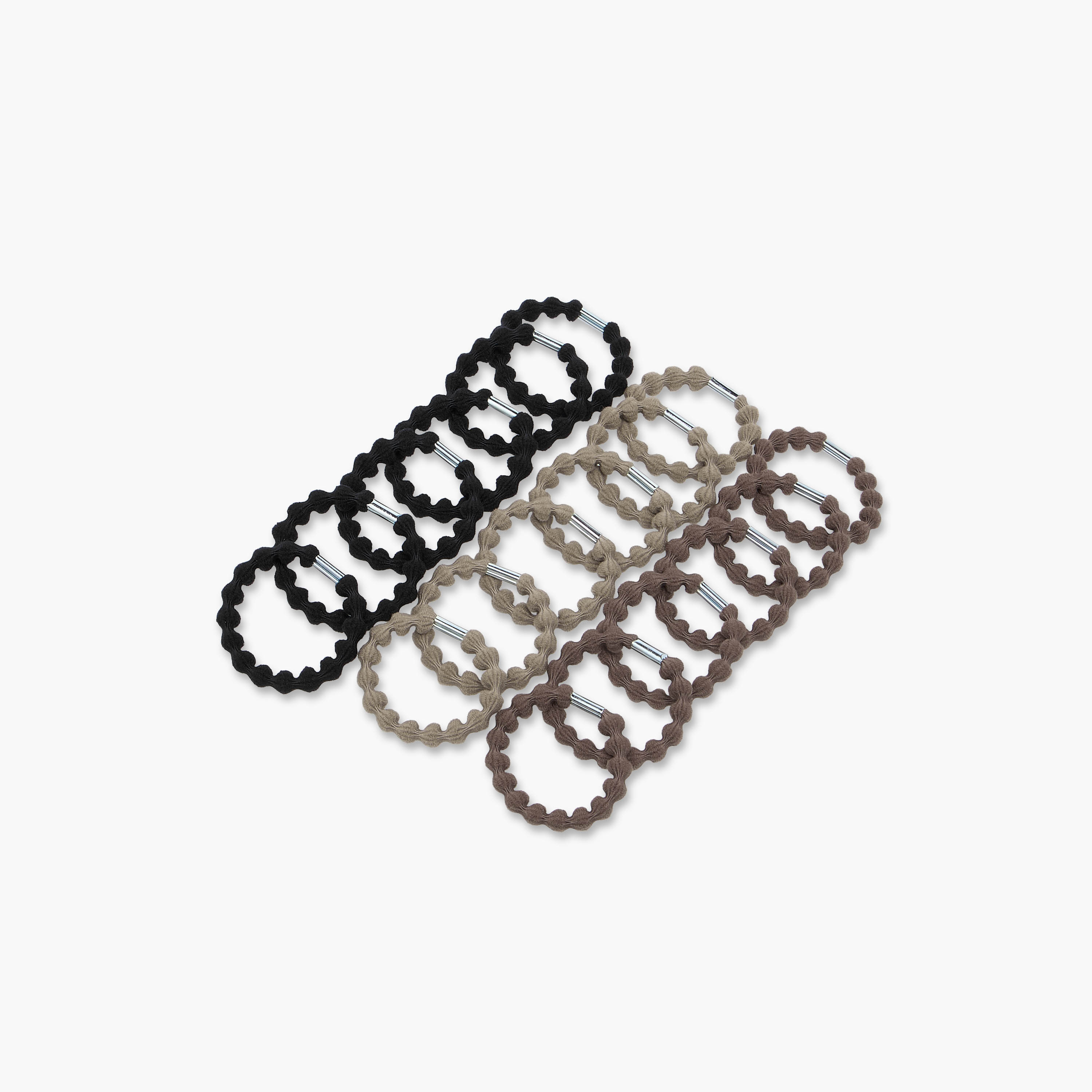 Textured Hair Tie - Set of 18-women-hairaccessories-bands-image-5
