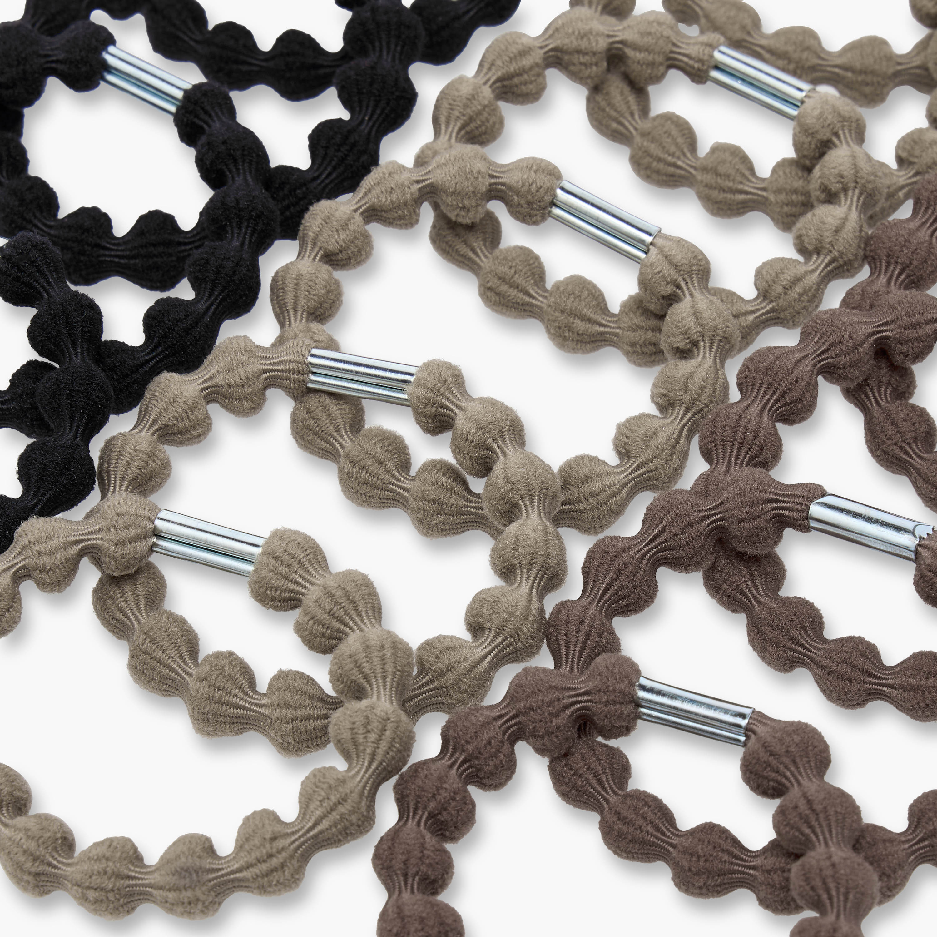 Textured Hair Tie - Set of 18-women-hairaccessories-bands-image-7