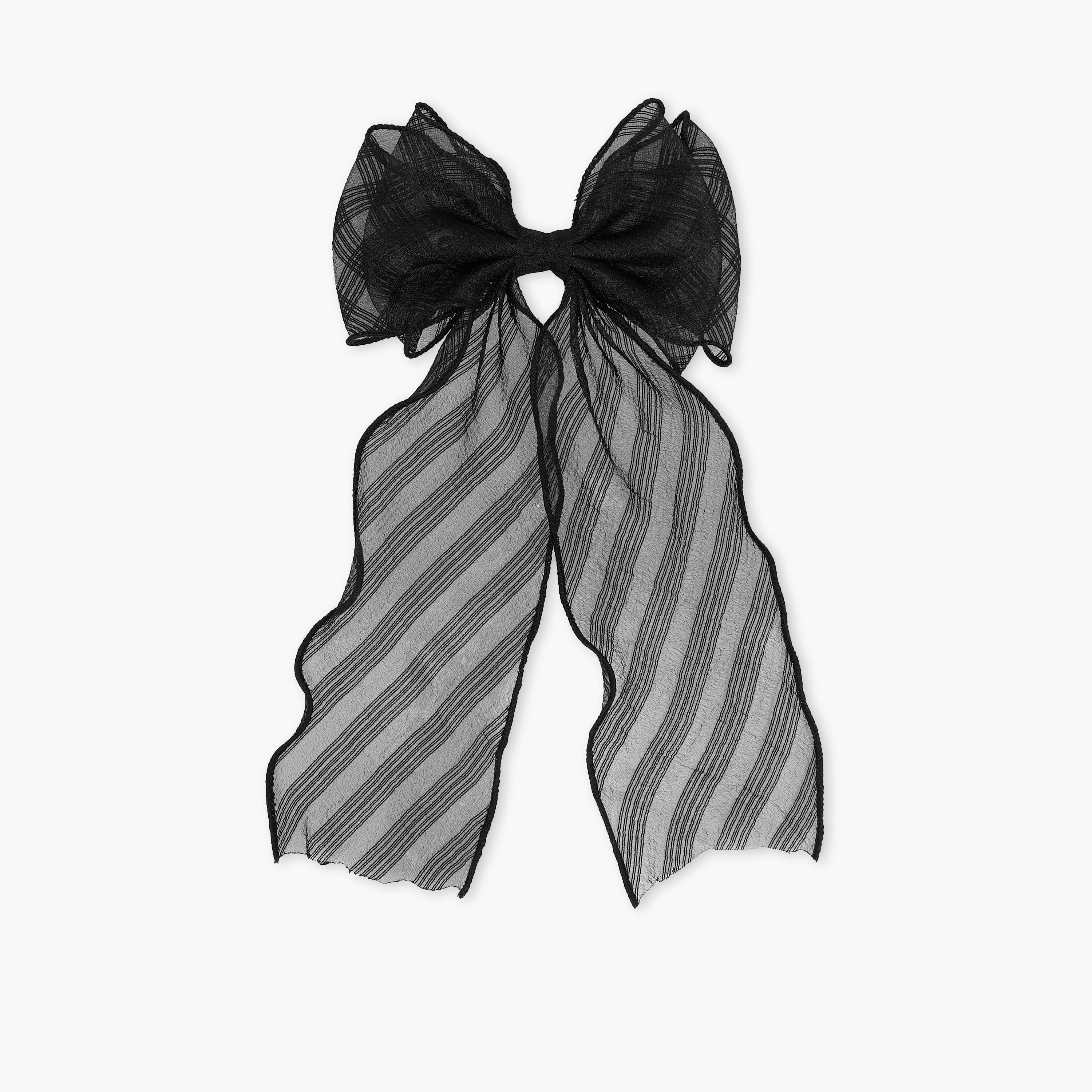 Sheer Bow Barrette Hair Clip-women-hairaccessories-clips-image-1