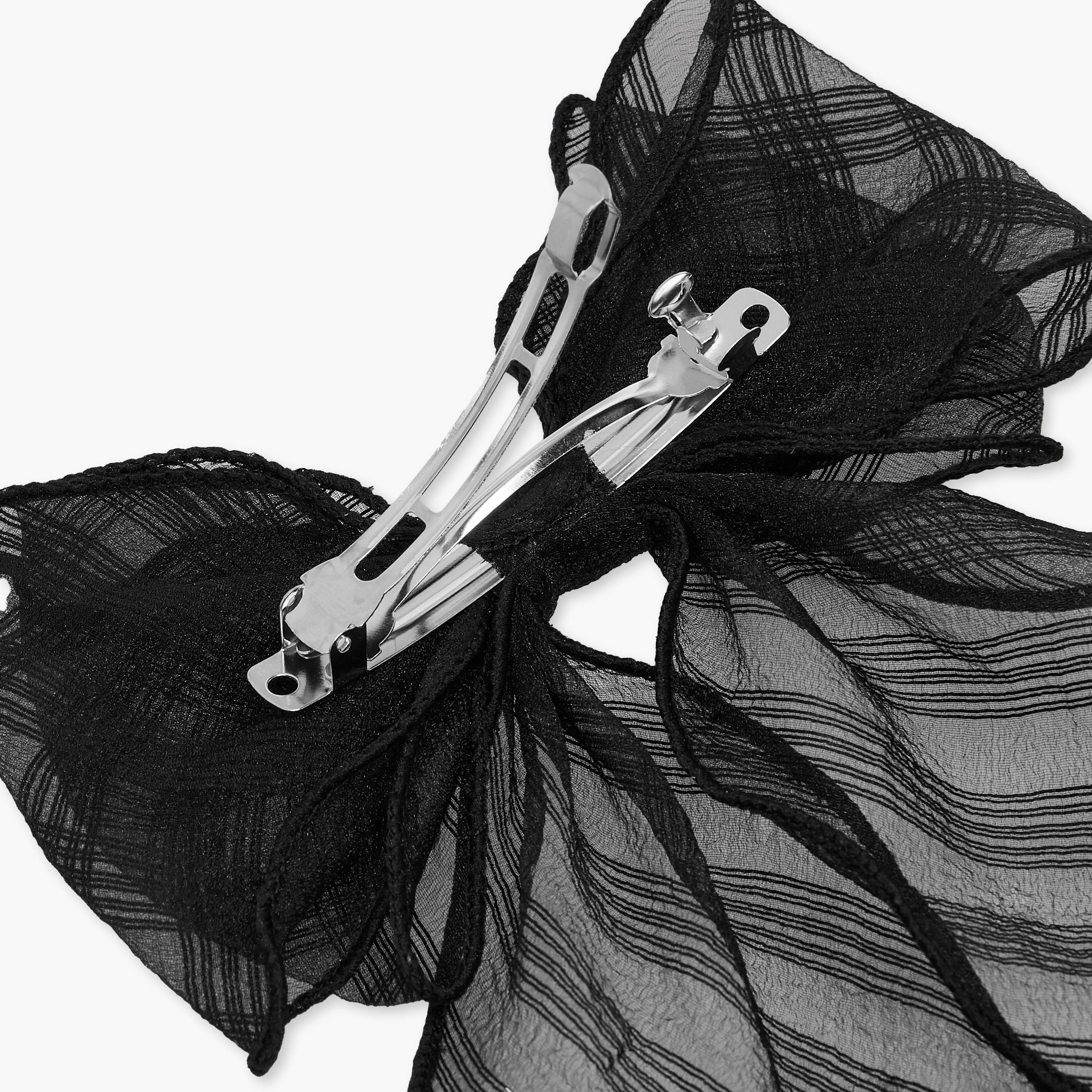 Sheer Bow Barrette Hair Clip-women-hairaccessories-clips-image-4