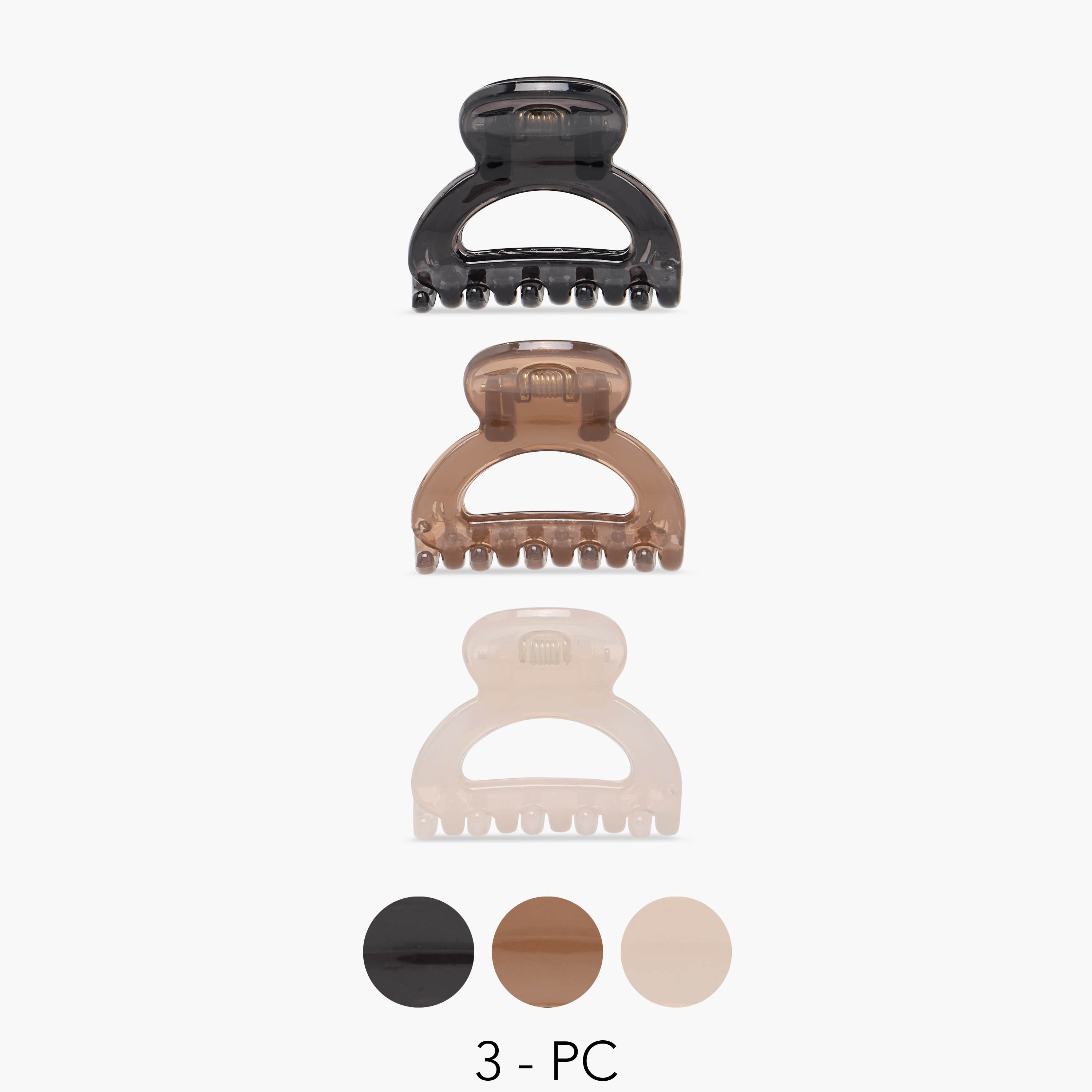 مشابك شعر سادة - طقم 3 قطع-women-hairaccessories-clamps-image-1