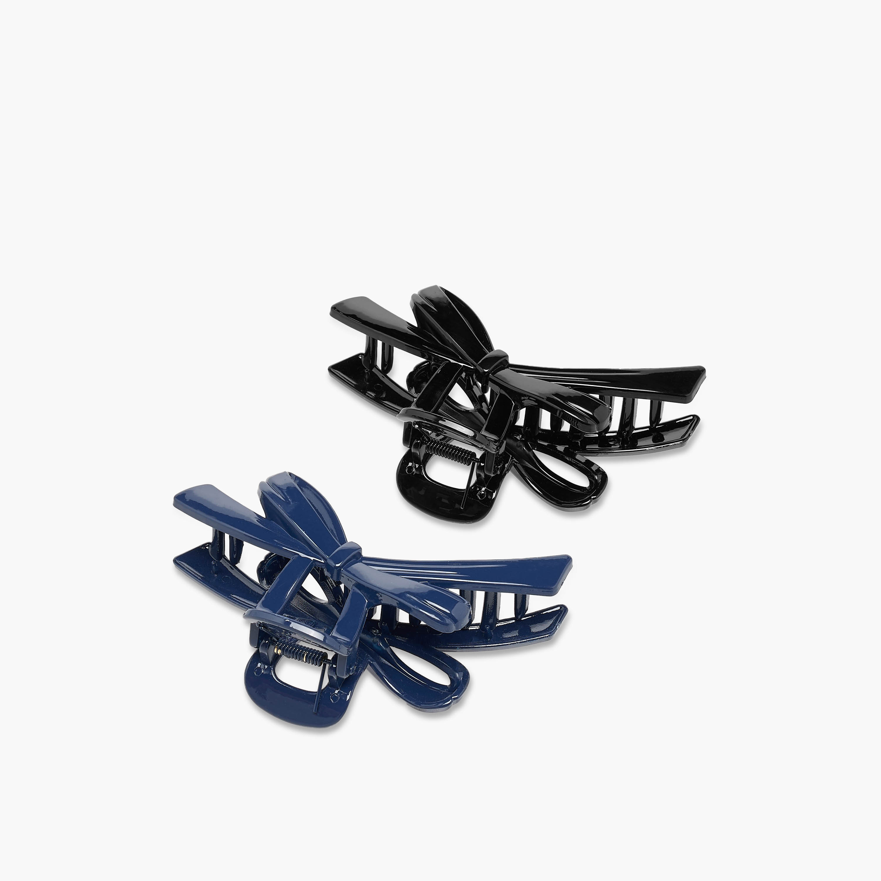 Solid Bow Hair Clamp - Set of 2-women-hairaccessories-clamps-image-4