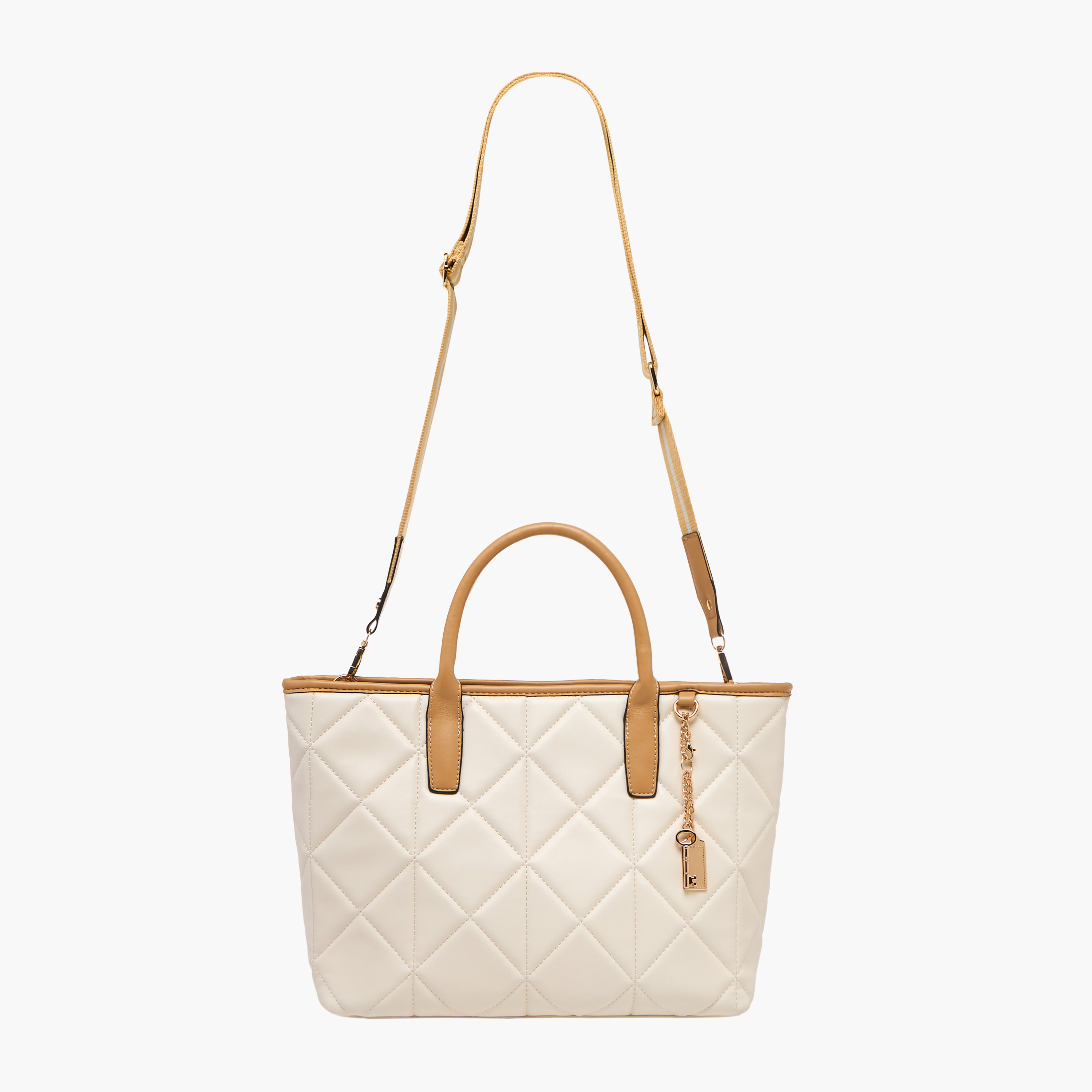 شنطة توت مبطنة بسحاب إغلاق ومقبض مزدوج من أدور-women-bagsandwallets-handbags-image-3