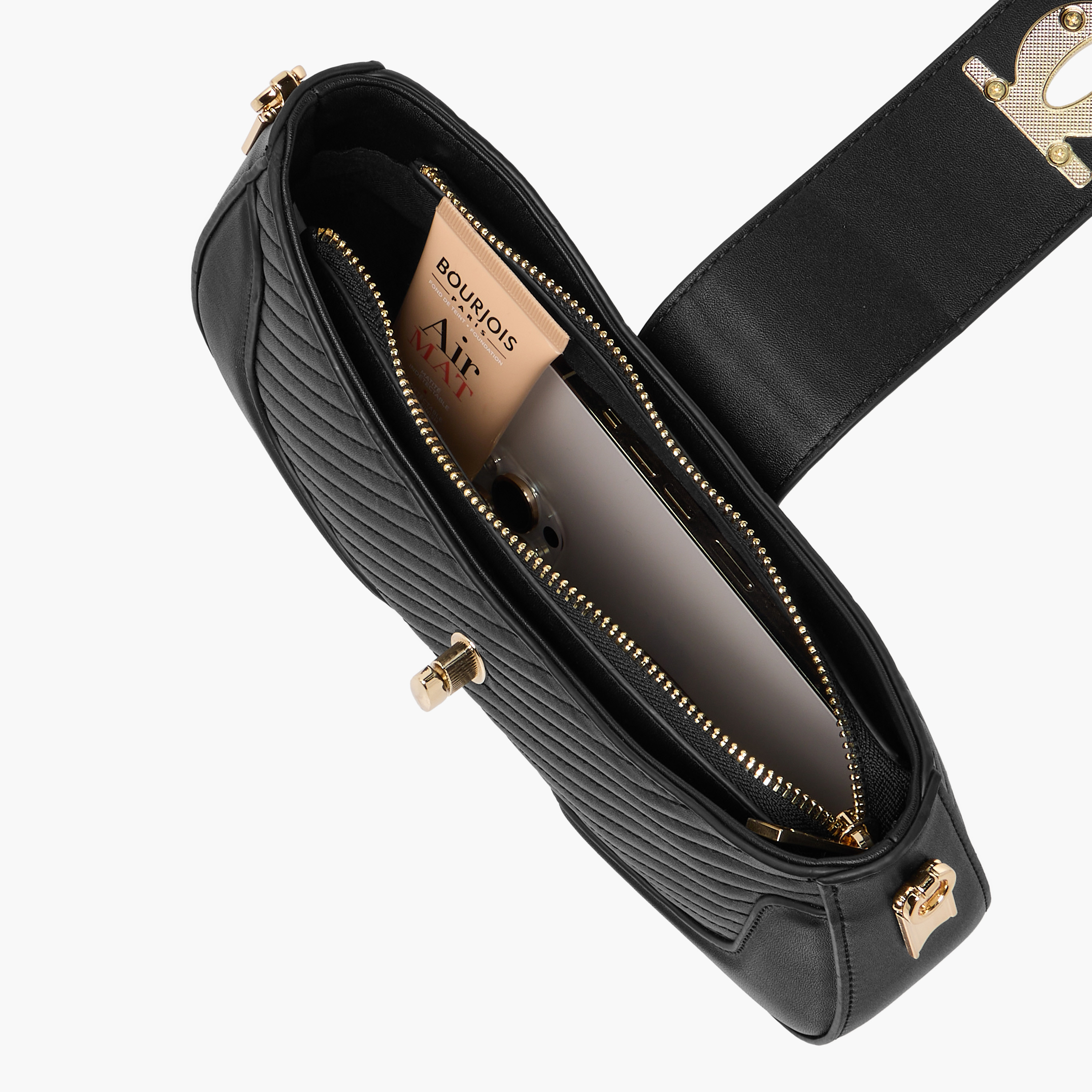 شنطة كروس بودي مبطنة بحمالات قابلة للفصل وقفل إغلاق دوّار من ساشا-women-bagsandwallets-handbags-image-9