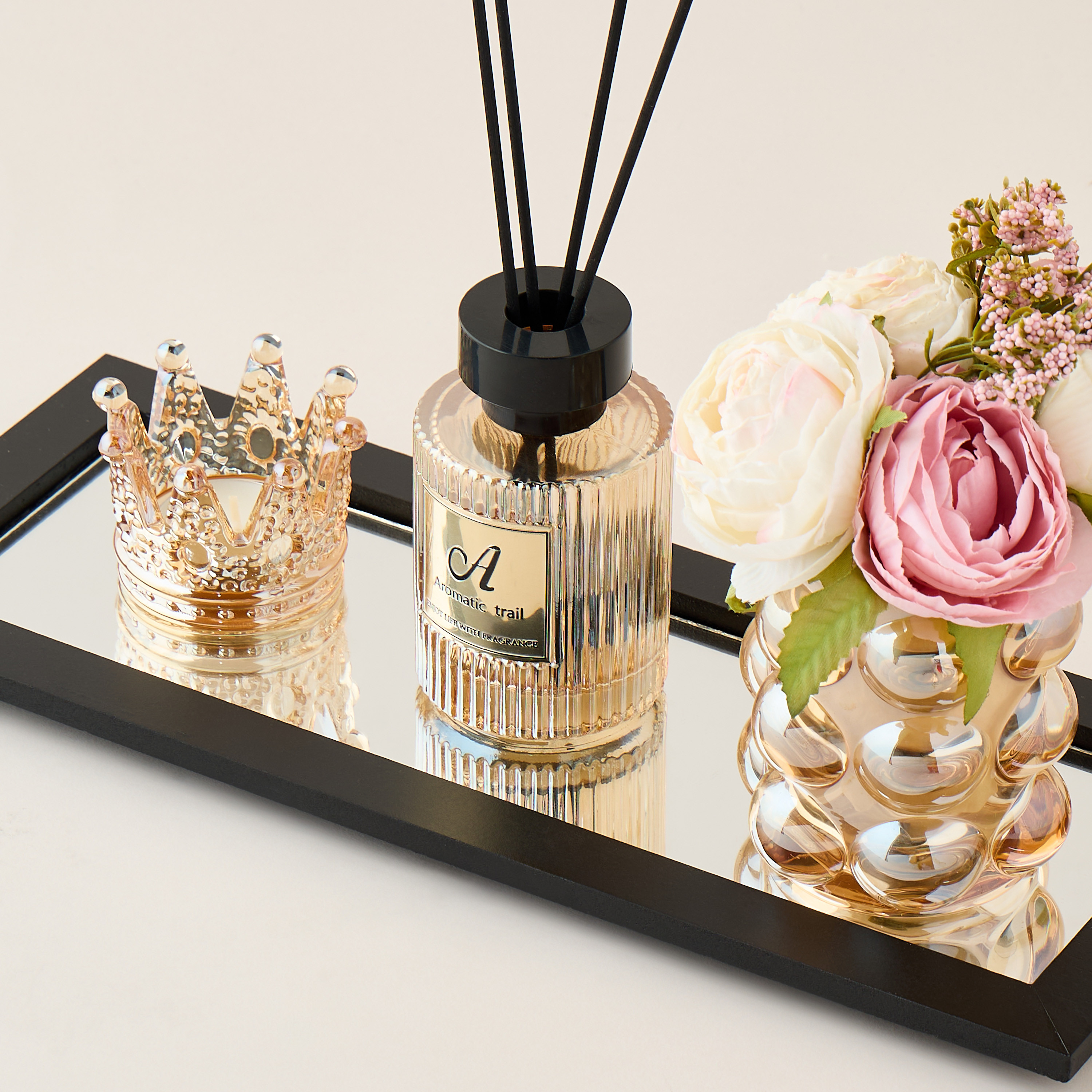 Rose Reed Diffuser Gift Set with Tray-household-homefragrance-fragrancegiftset-image-3