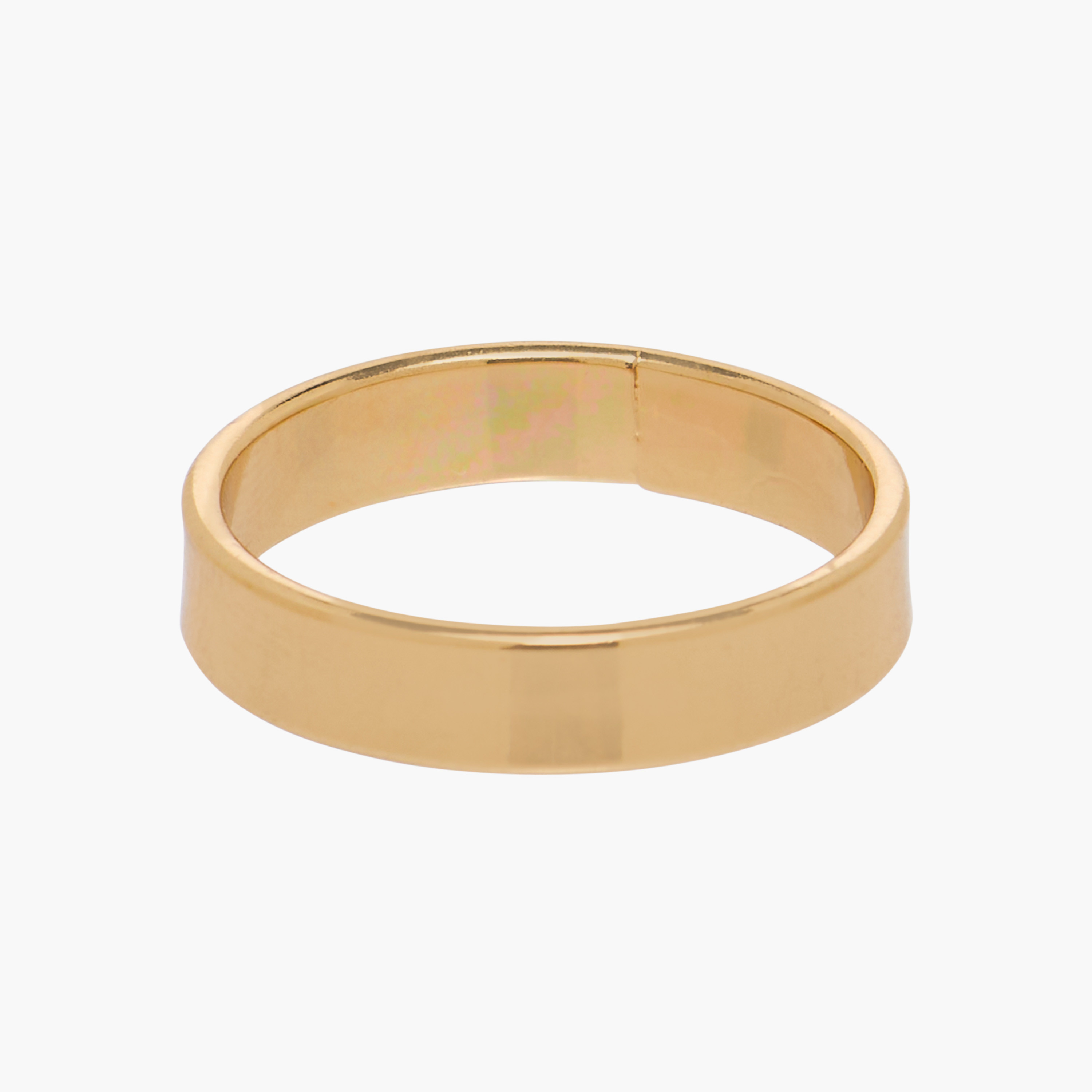 Stackable Gold Tone Metal Ring - Set of 5-women-watchesandjewellery-jewellery-rings-image-4