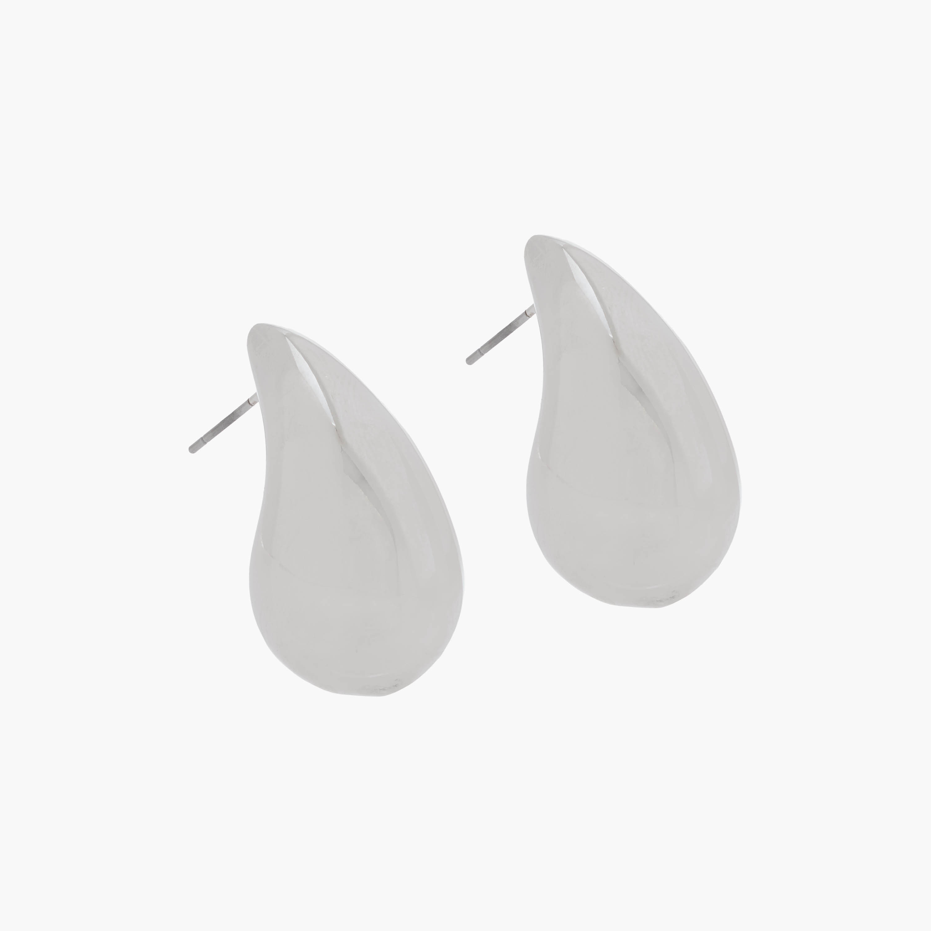 Sculptural Teardrop Stud Earring with Pushback Closure-women-watchesandjewellery-jewellery-earrings-image-2