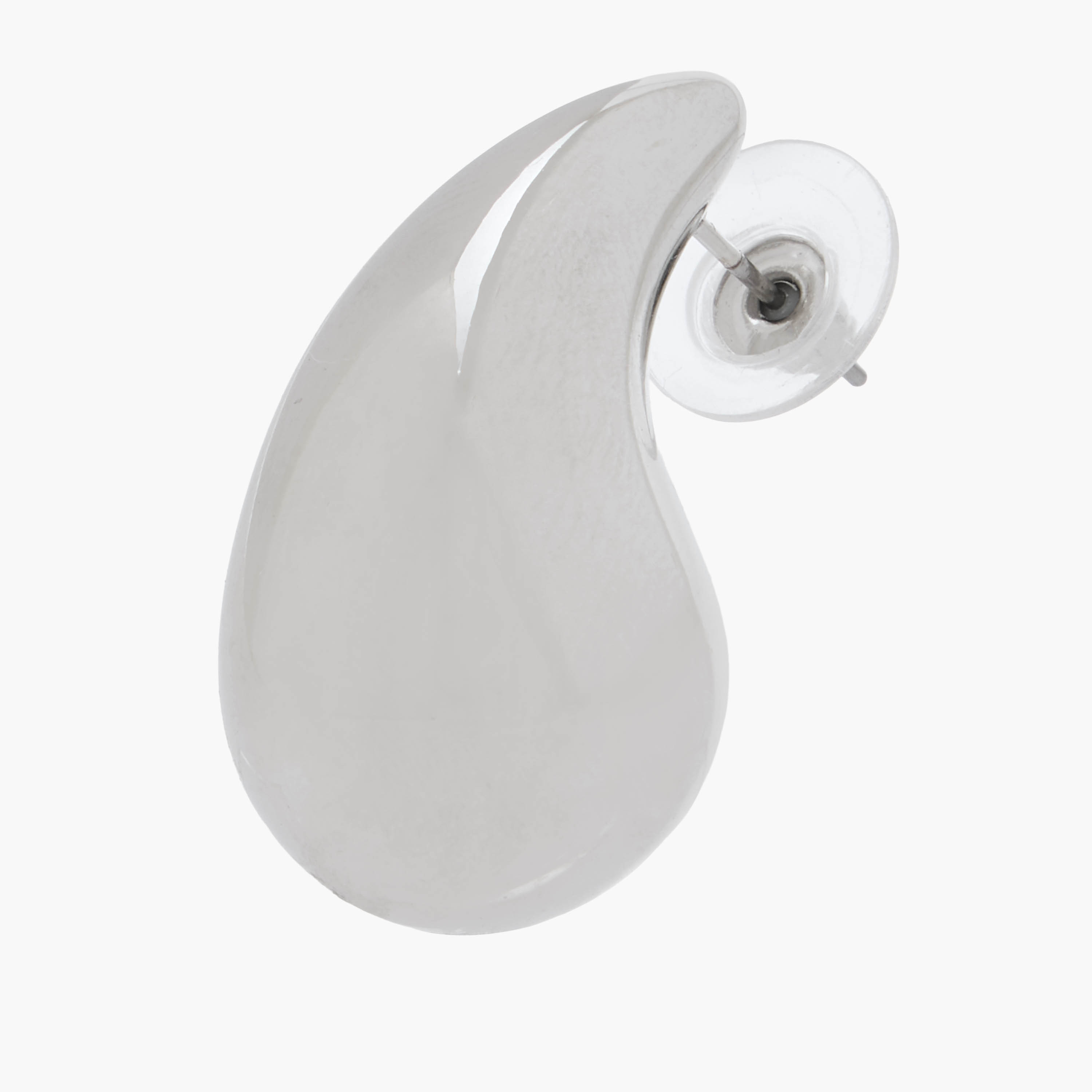Sculptural Teardrop Stud Earring with Pushback Closure-women-watchesandjewellery-jewellery-earrings-image-3