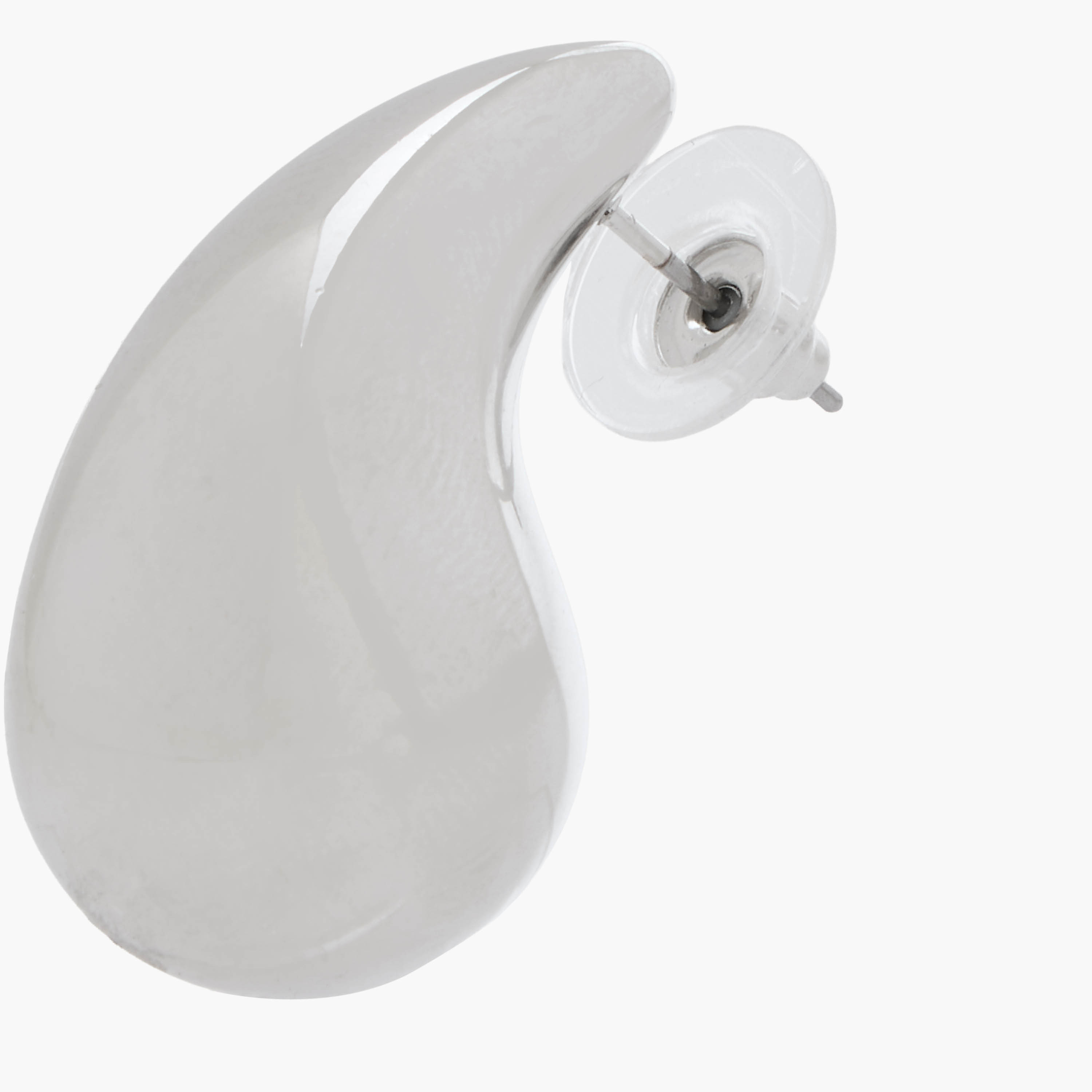 Sculptural Teardrop Stud Earring with Pushback Closure-women-watchesandjewellery-jewellery-earrings-image-4