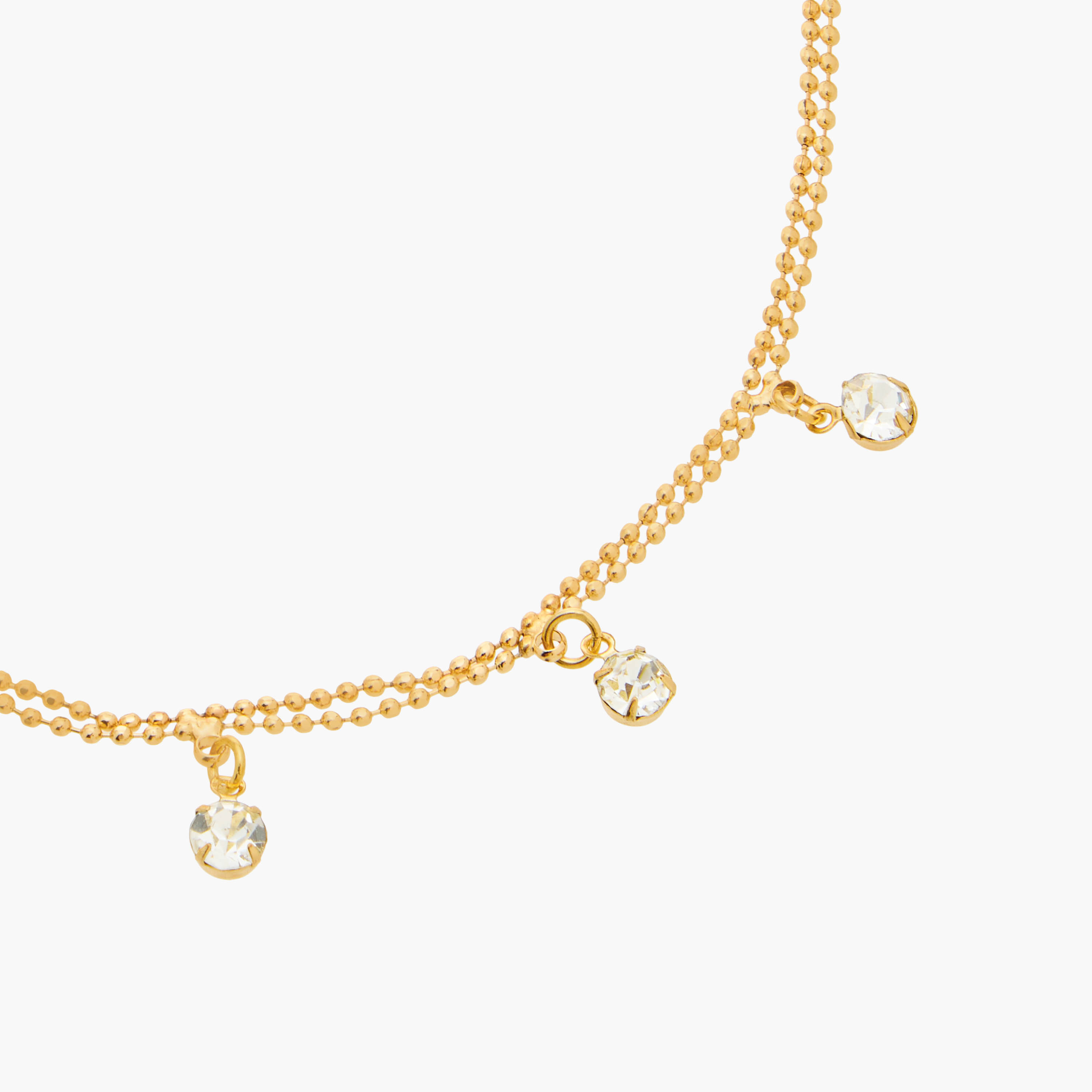 Cubic Zirconia Charm Accent Anklet with Lobster Clasp Closure-women-watchesandjewellery-jewellery-anklets-image-4