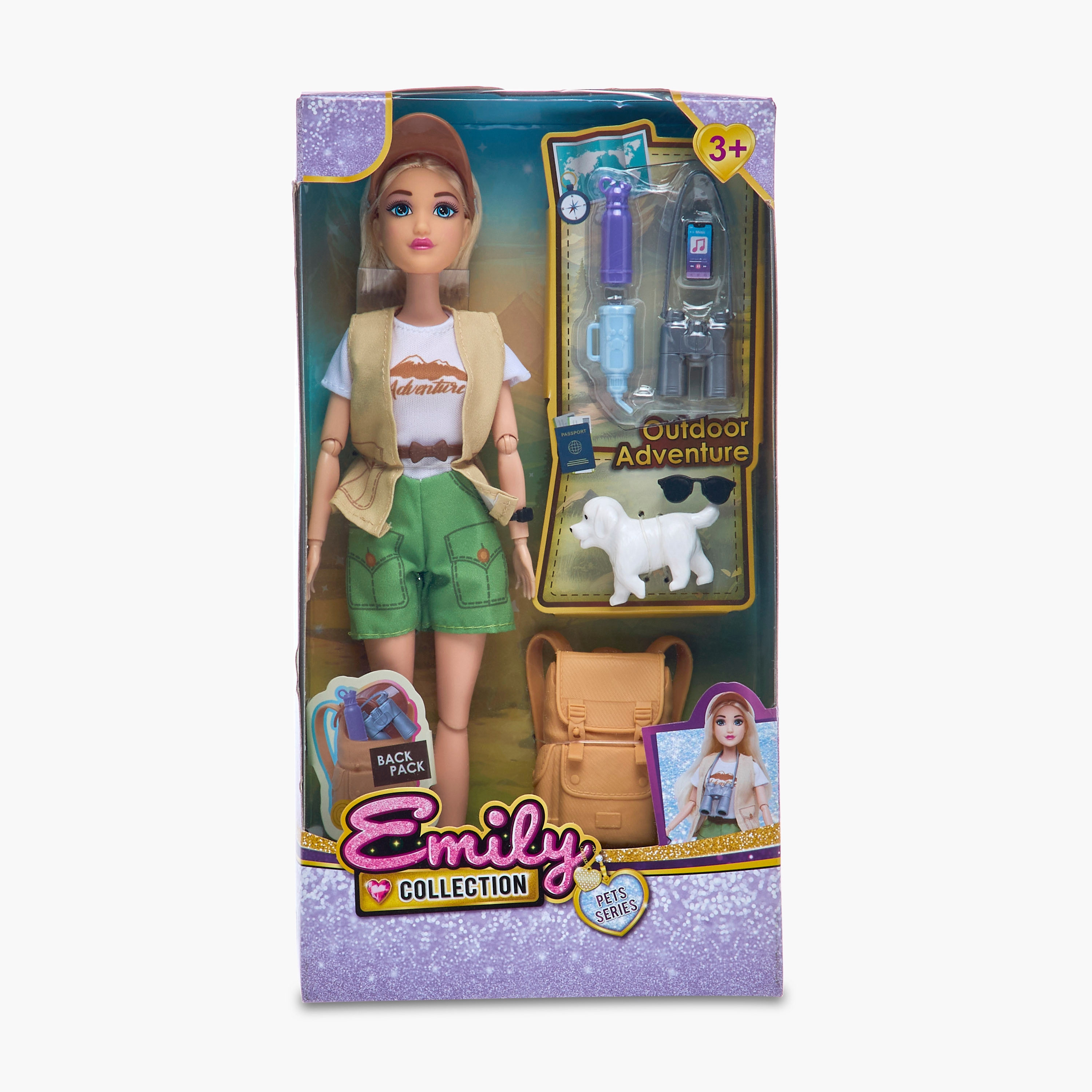 مجموعة لعب دمية إميلي للمغامرات الخارجية من جونيورز-toys-dollsandplaysets-dollplaysets-image-8