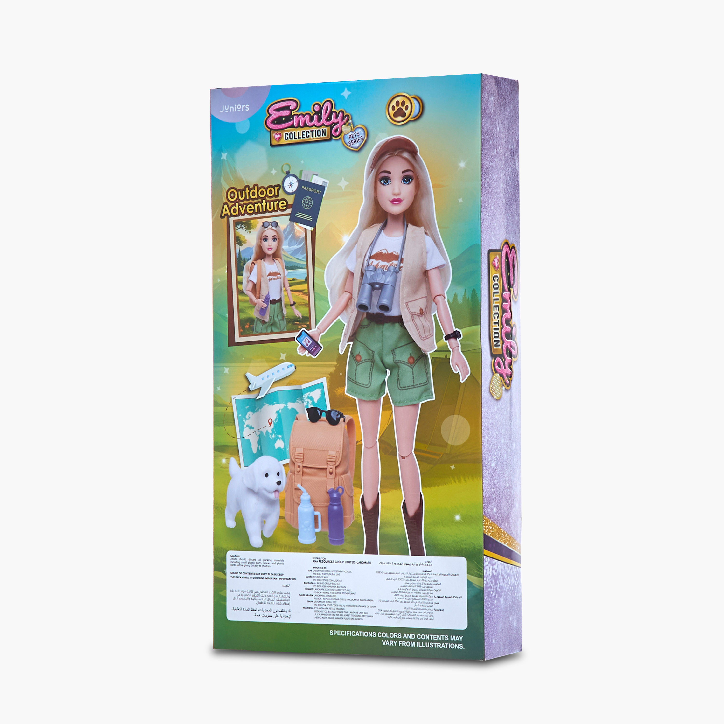 مجموعة لعب دمية إميلي للمغامرات الخارجية من جونيورز-toys-dollsandplaysets-dollplaysets-image-9