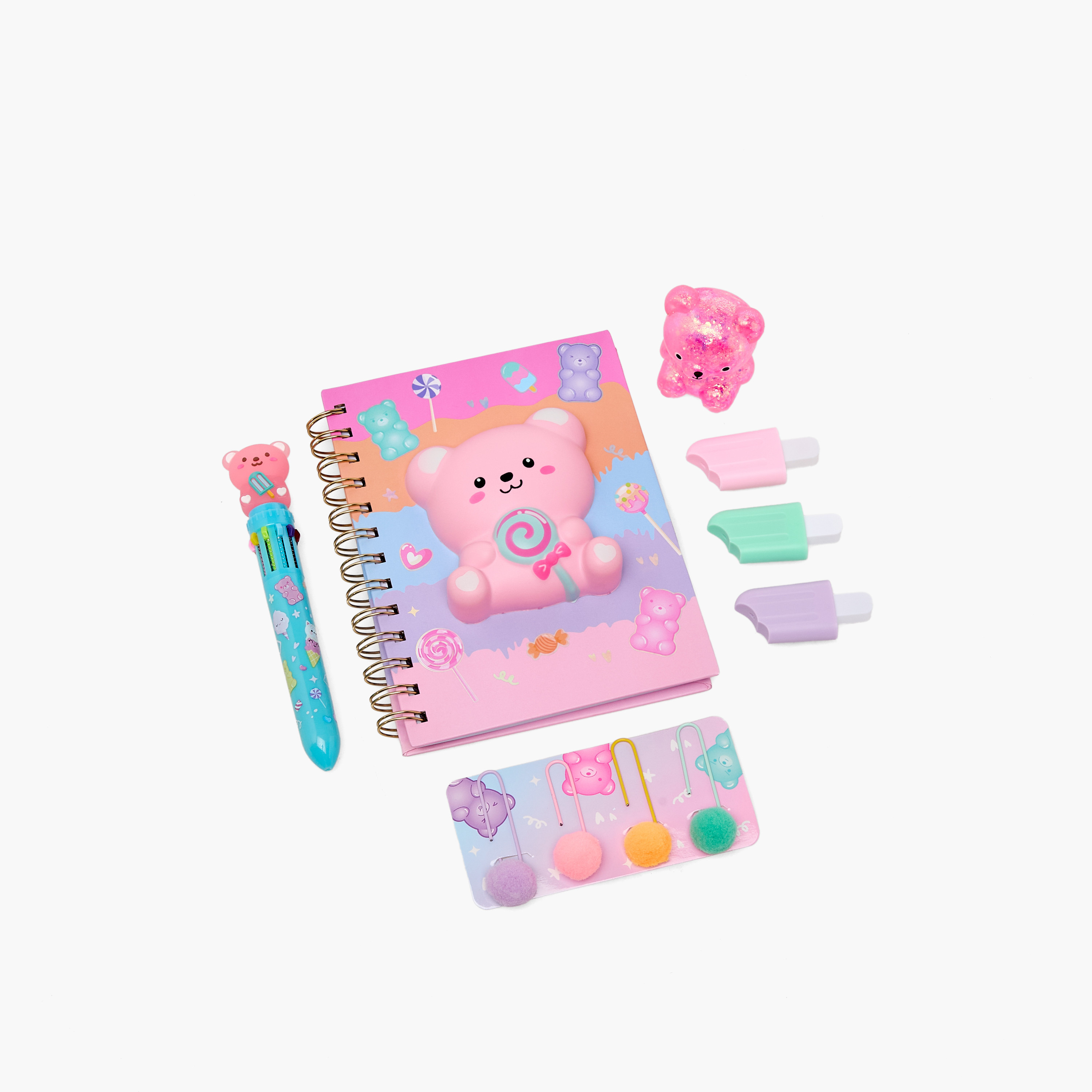 Hot Focus 11-Piece Squishy Journal Book Set-toys-roleplay-makeupandcosmeticsets-image-1