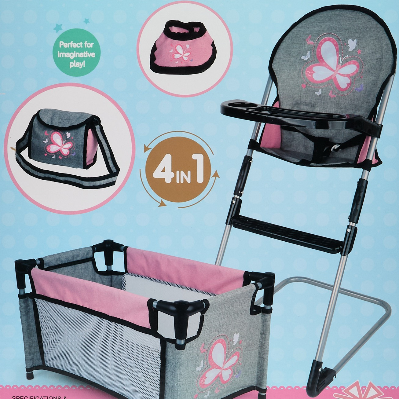 مجموعة لعب عربة دمى 4 في 1 من جونيورز-toys-dollsandplaysets-dollplaysets-image-9