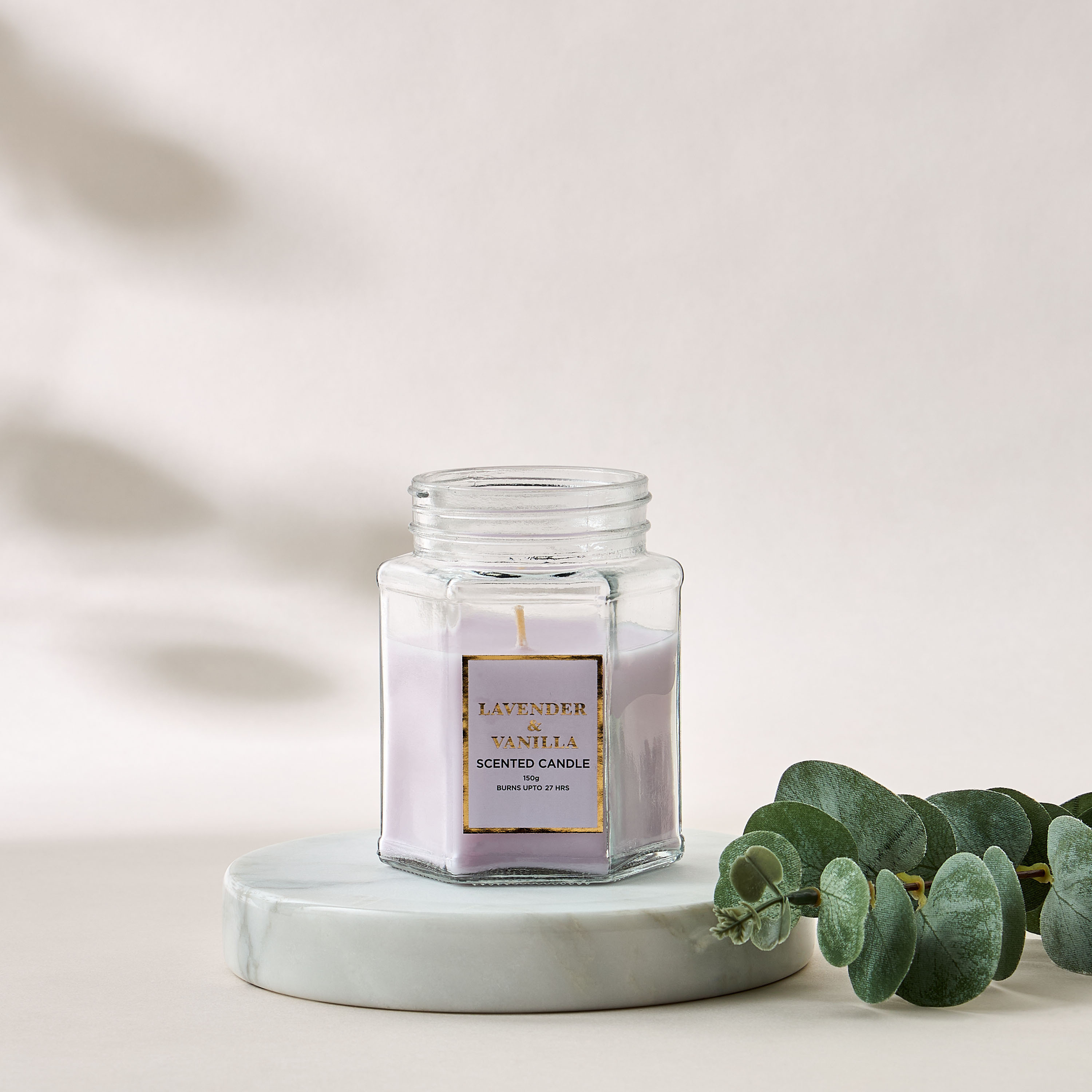 Lavender and Vanilla Scented Jar Candle - 150 gms-household-homefragrance-candles-image-1