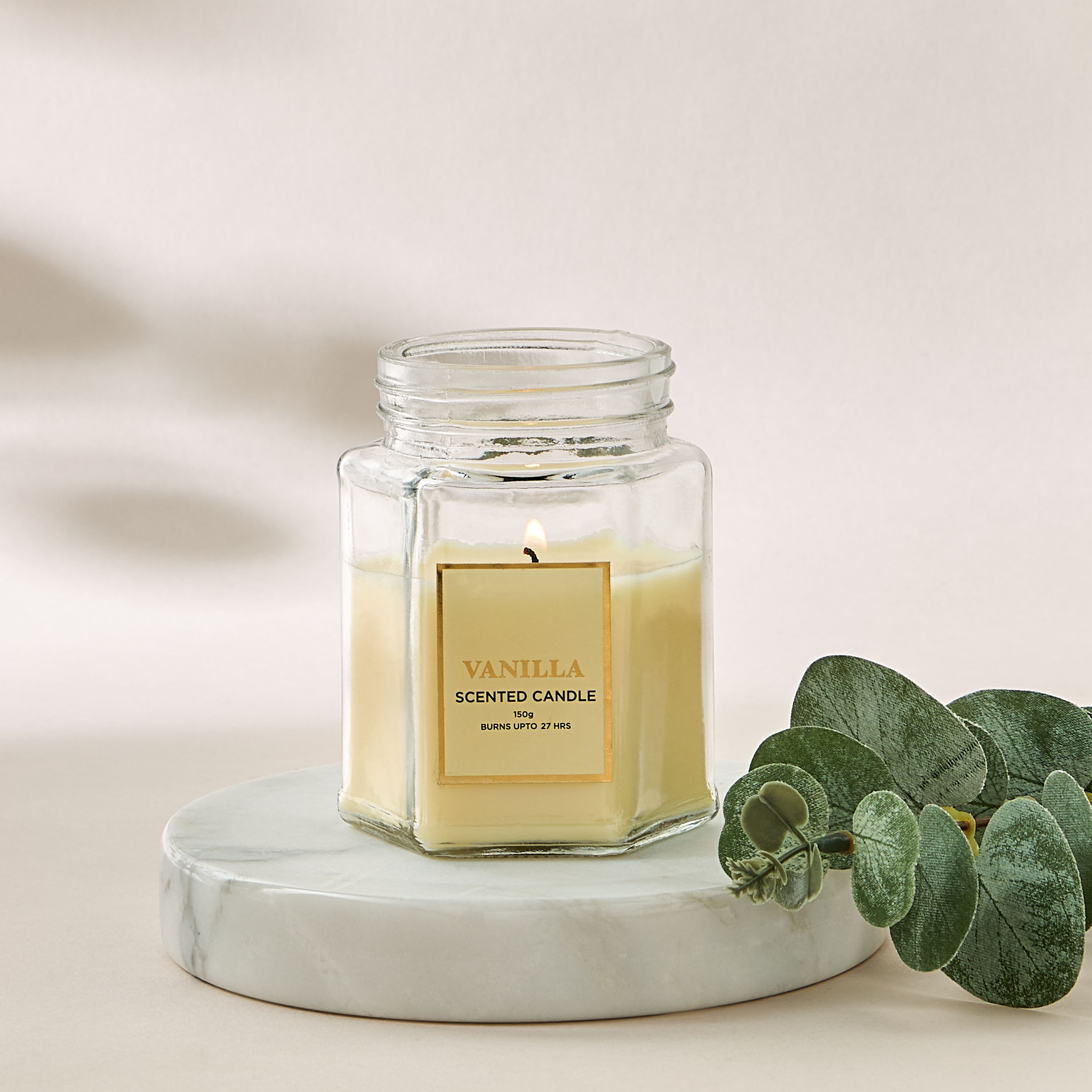 Lavender and Vanilla Scented Jar Candle - 150 gms-household-homefragrance-candles-image-4