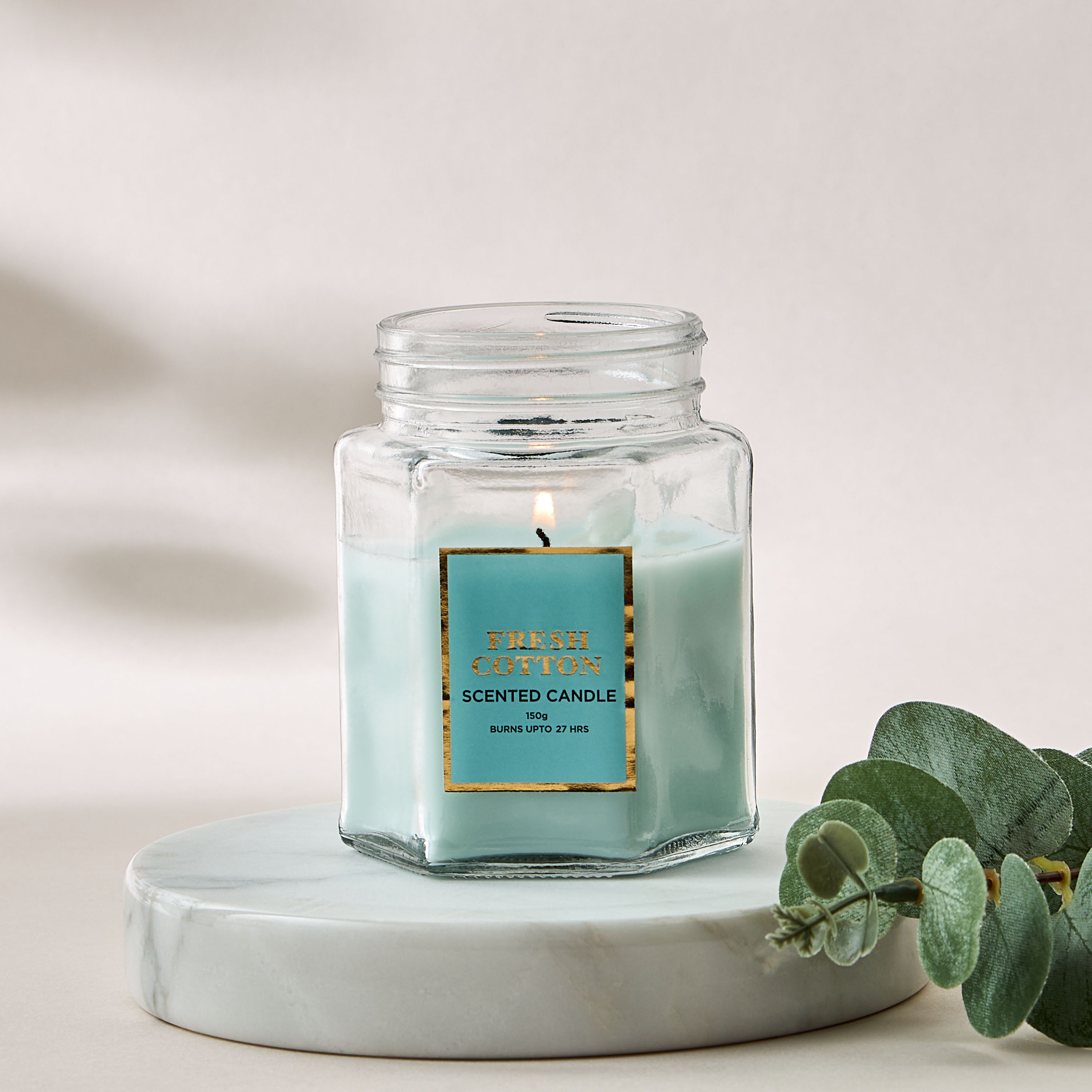 Lavender and Vanilla Scented Jar Candle - 150 gms-household-homefragrance-candles-image-4