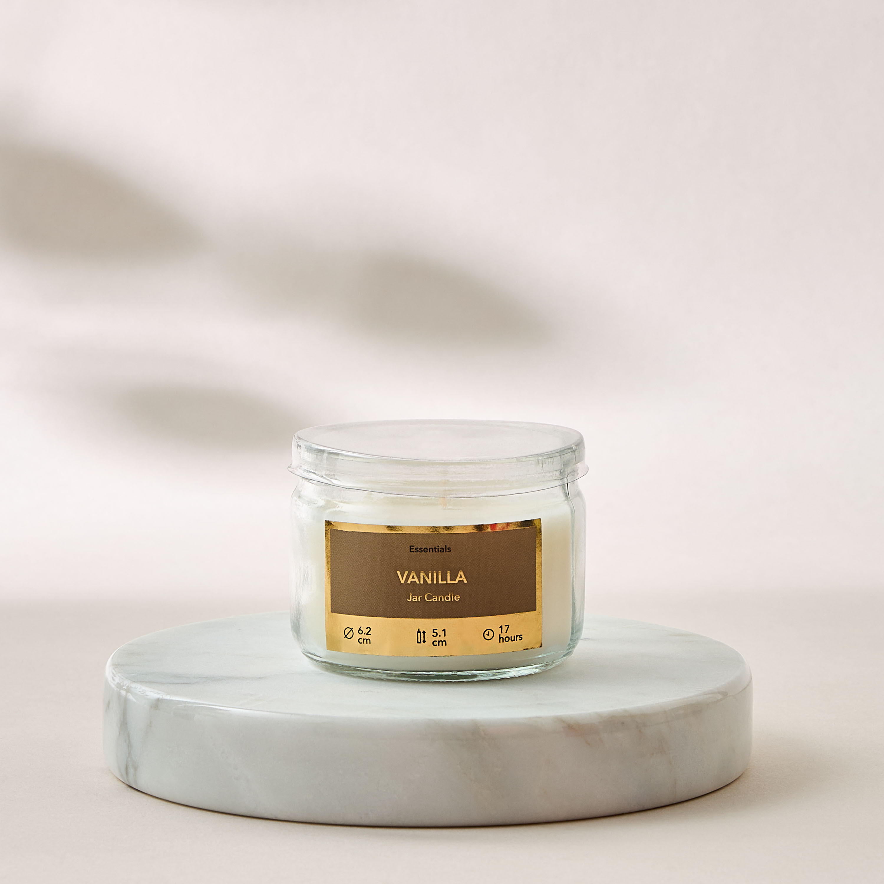 Essentials Vanilla Scented Jar Candle - 17 h-household-homefragrance-candles-image-2