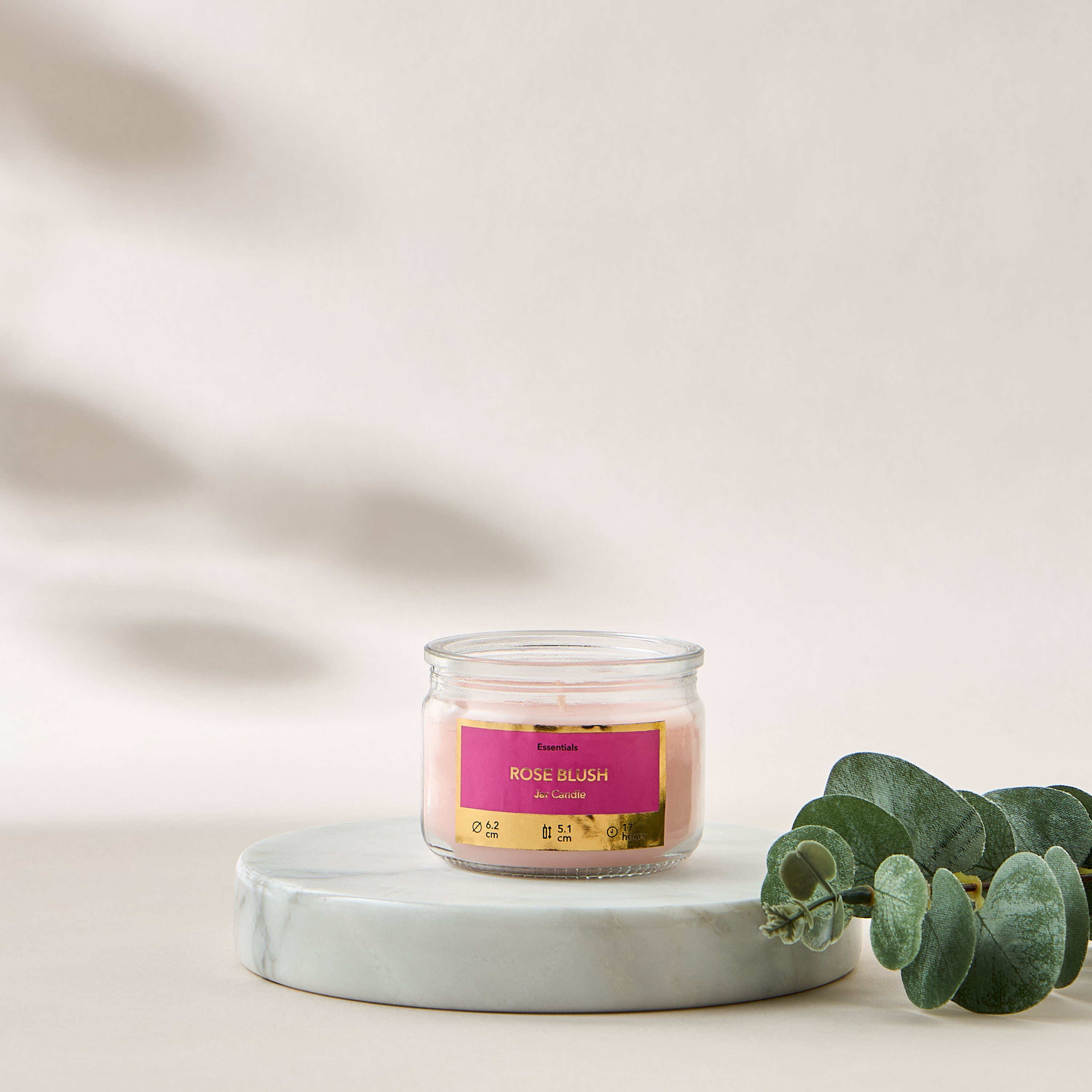 Essentials Rose Blush Scented Jar Candle - 17 h-household-homefragrance-candles-image-1