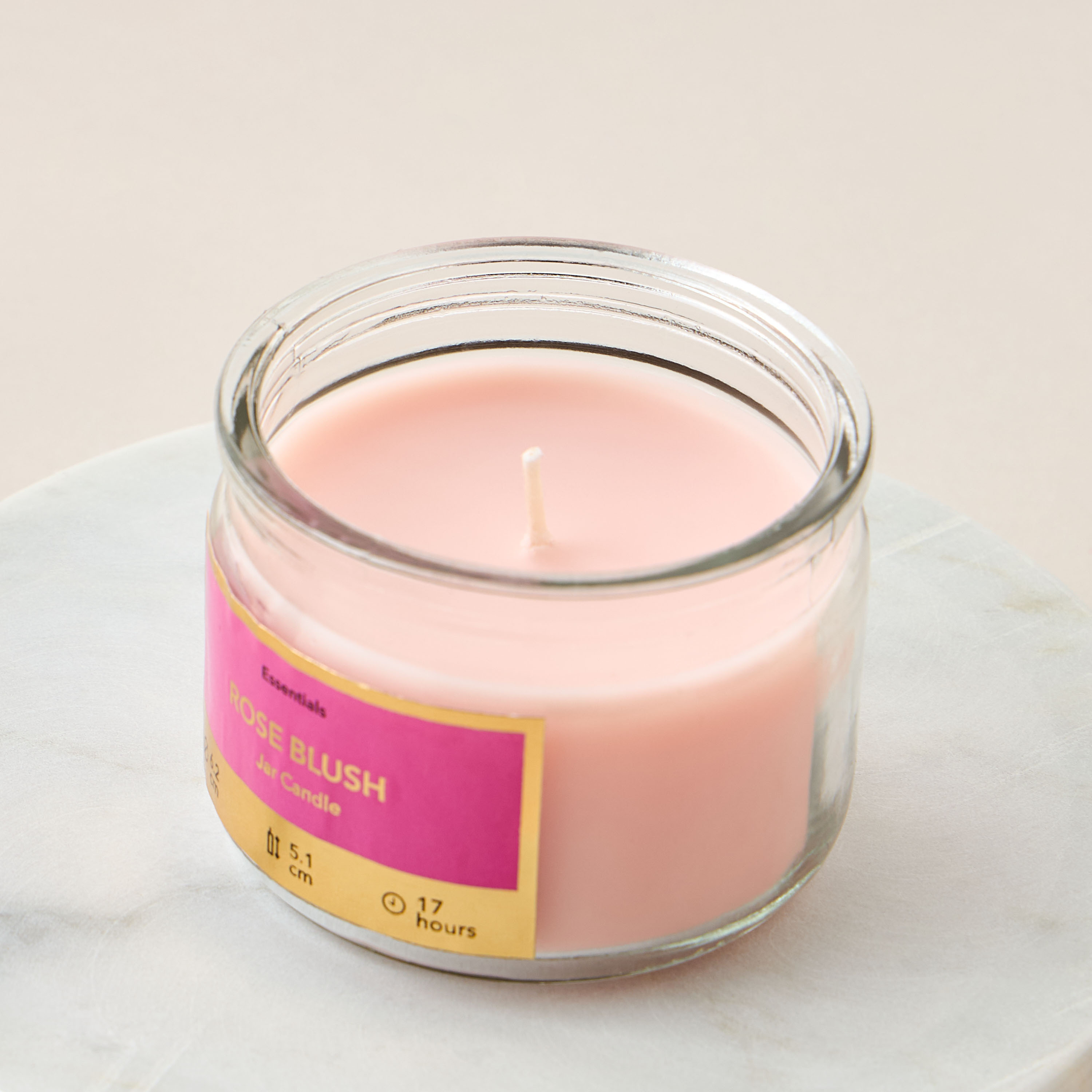 Essentials Rose Blush Scented Jar Candle - 17 h-household-homefragrance-candles-image-3