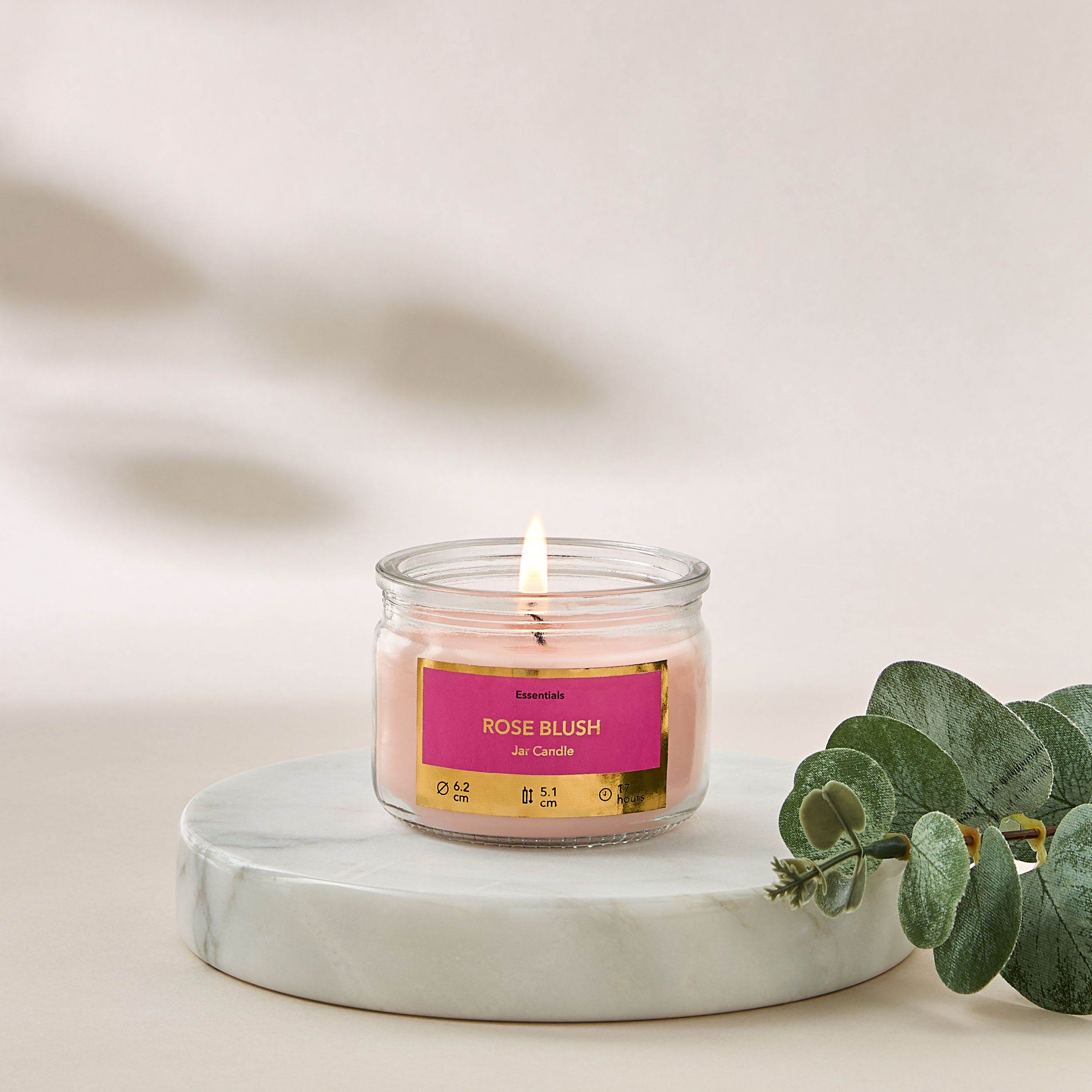 Essentials Rose Blush Scented Jar Candle - 17 h-household-homefragrance-candles-image-4