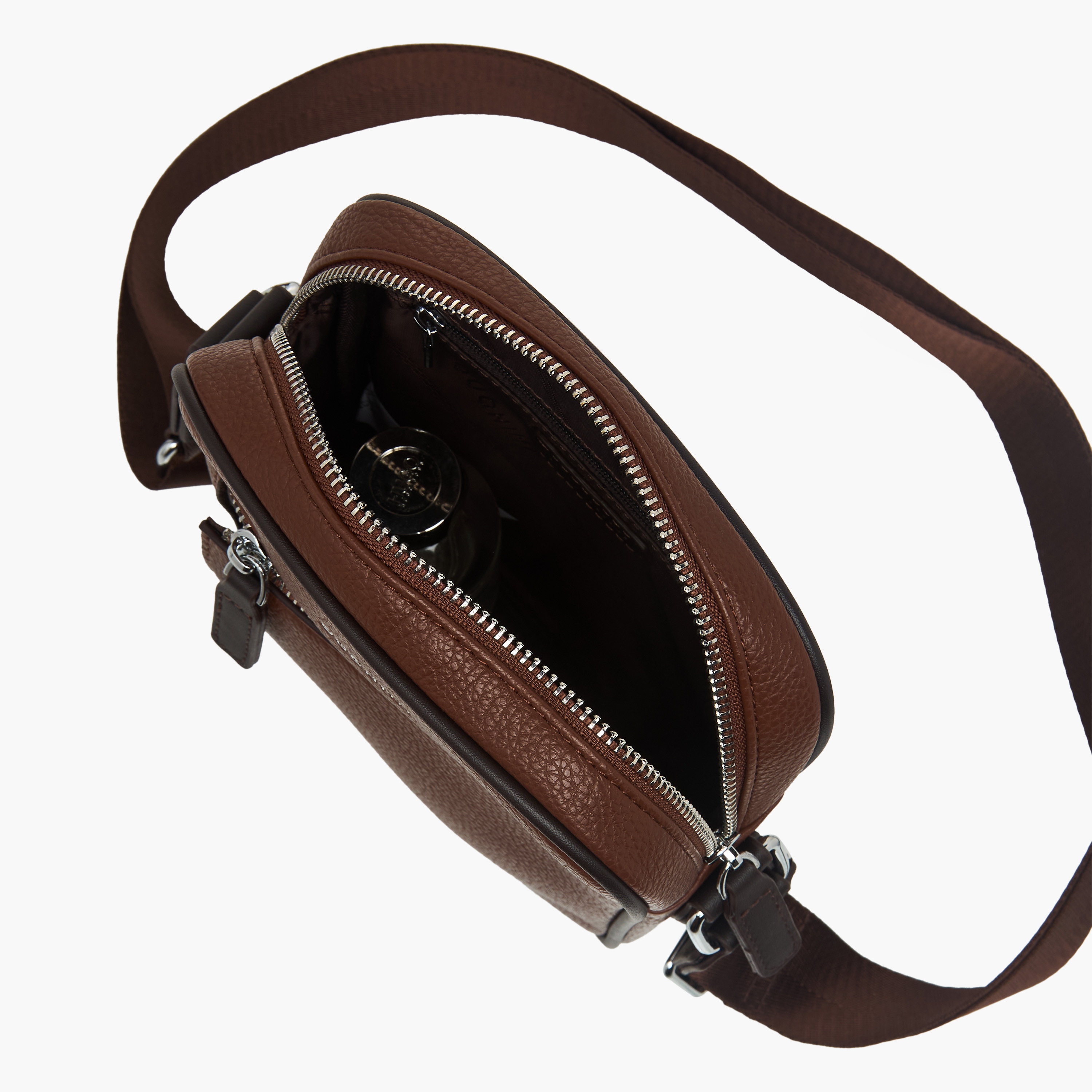 Duchini Men Solid Adjustable Strap Crossbody Bag-men-bags-image-7