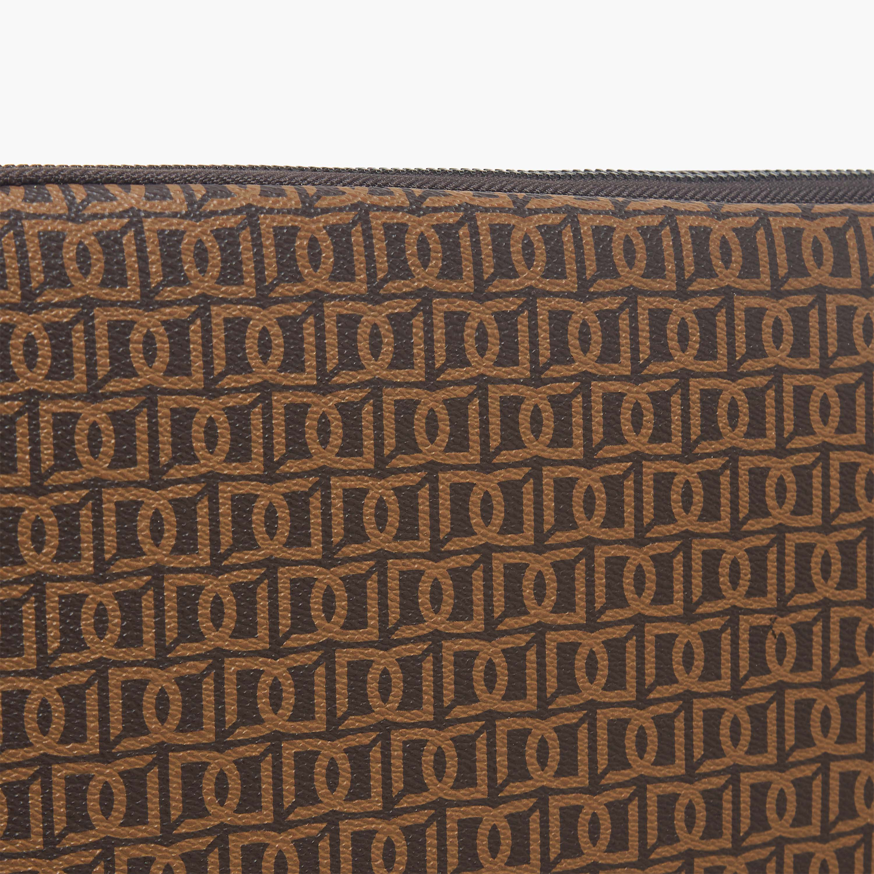 Duchini Men Monongram Print Laptop Case-men-bags-image-3