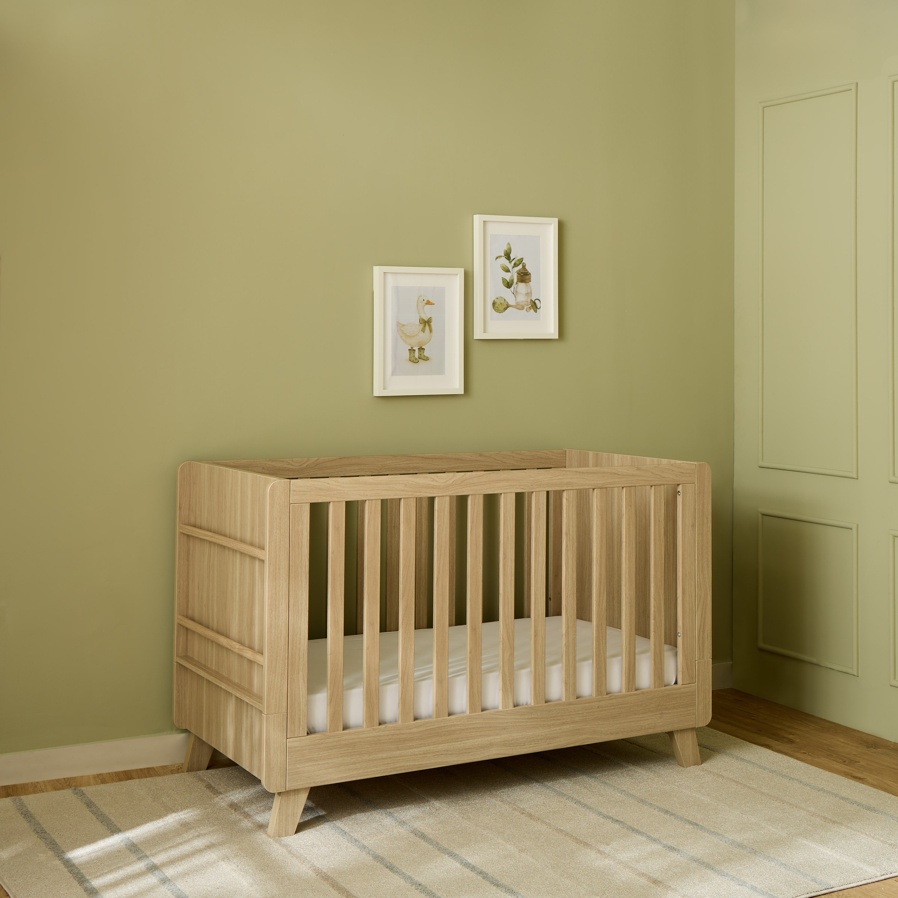 سرير أطفال خشب بارتفاع مرتبة قابل للتعديل أوسكار من جيجلز-baby-nursery-furniture-cribsandbeds-babycribs-image-9