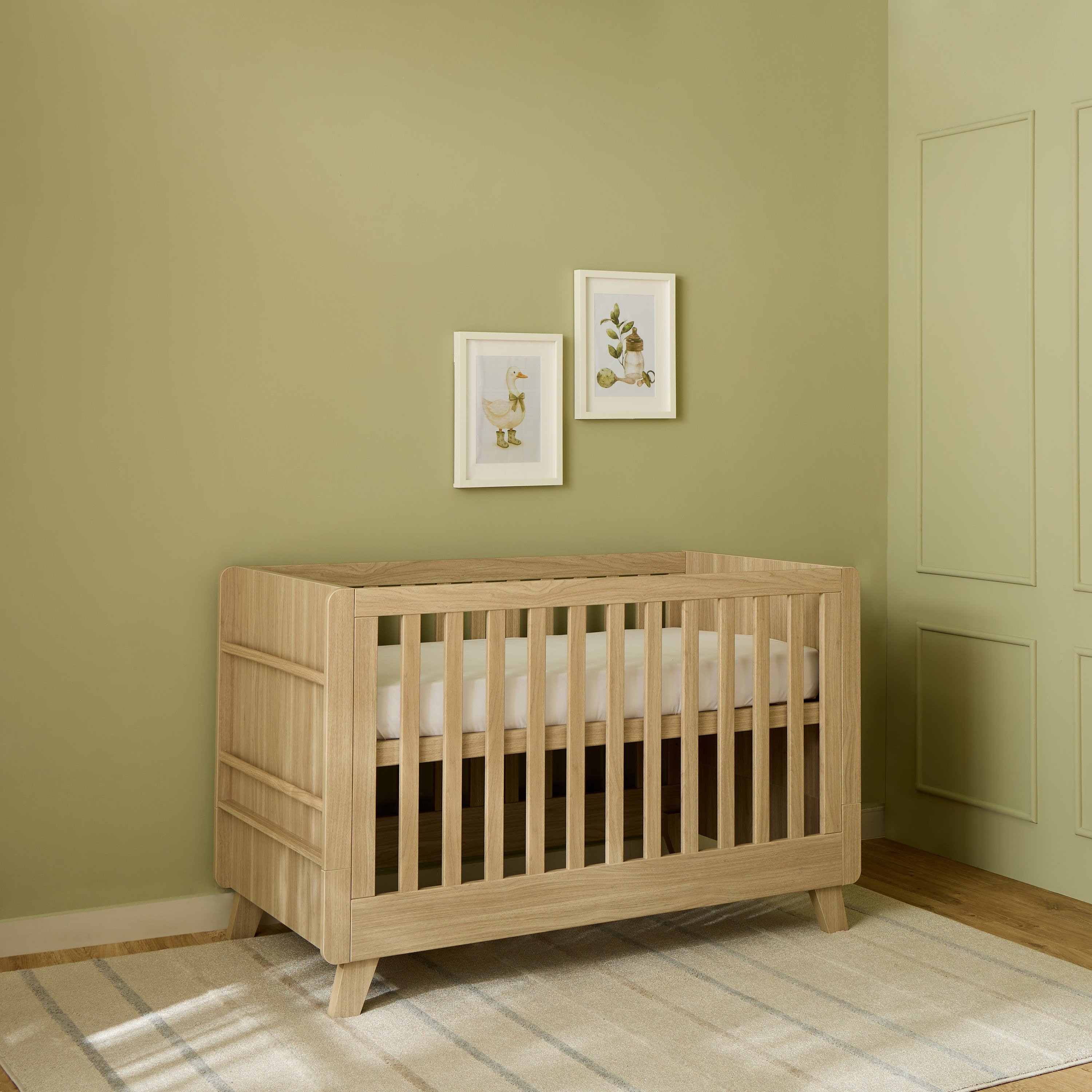 سرير أطفال خشب بارتفاع مرتبة قابل للتعديل أوسكار من جيجلز-baby-nursery-furniture-cribsandbeds-babycribs-image-7