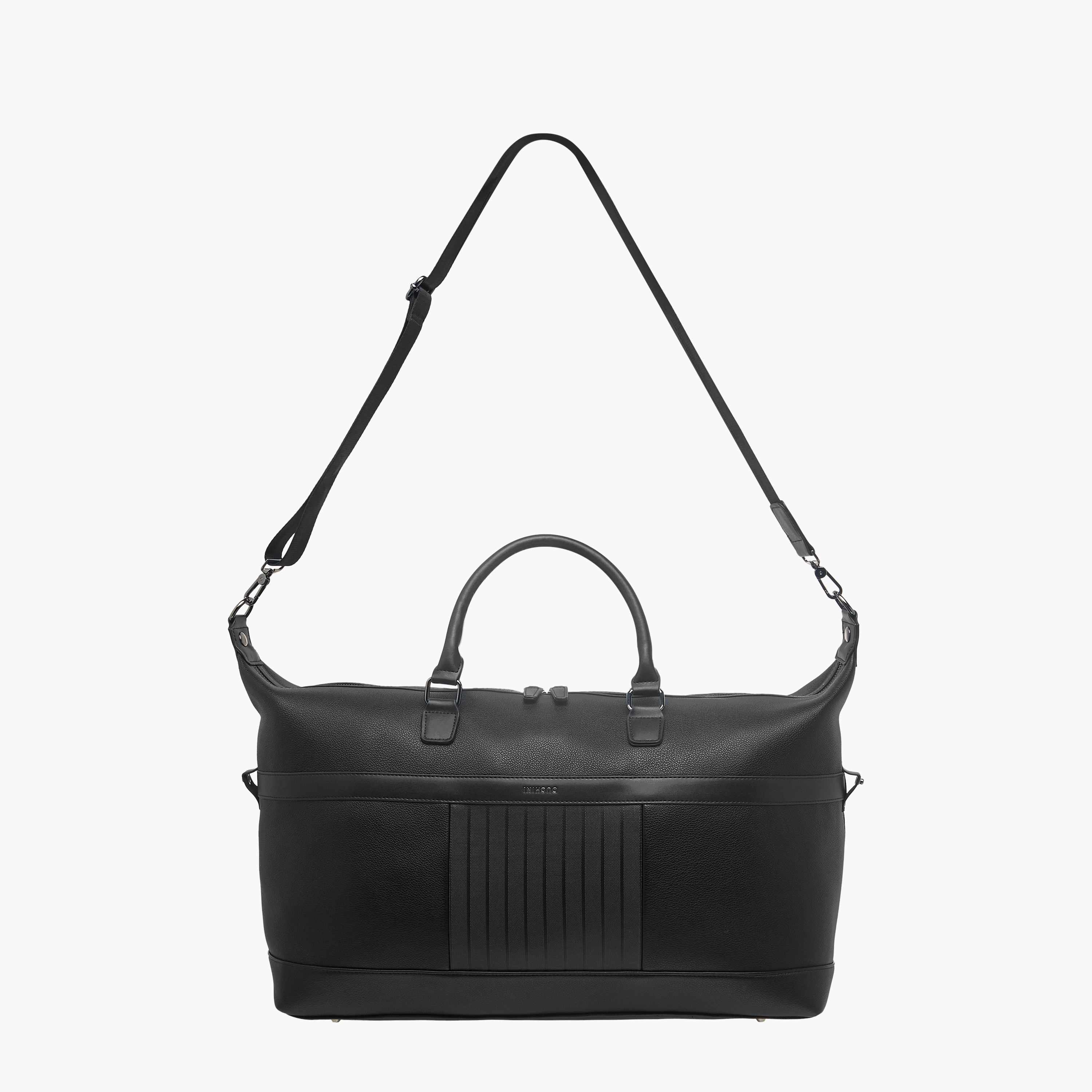 Duchini Solid Duffle Bag with Zip Closure and Detachable Strap-travel-luggagesandbags-dufflebags-image-2