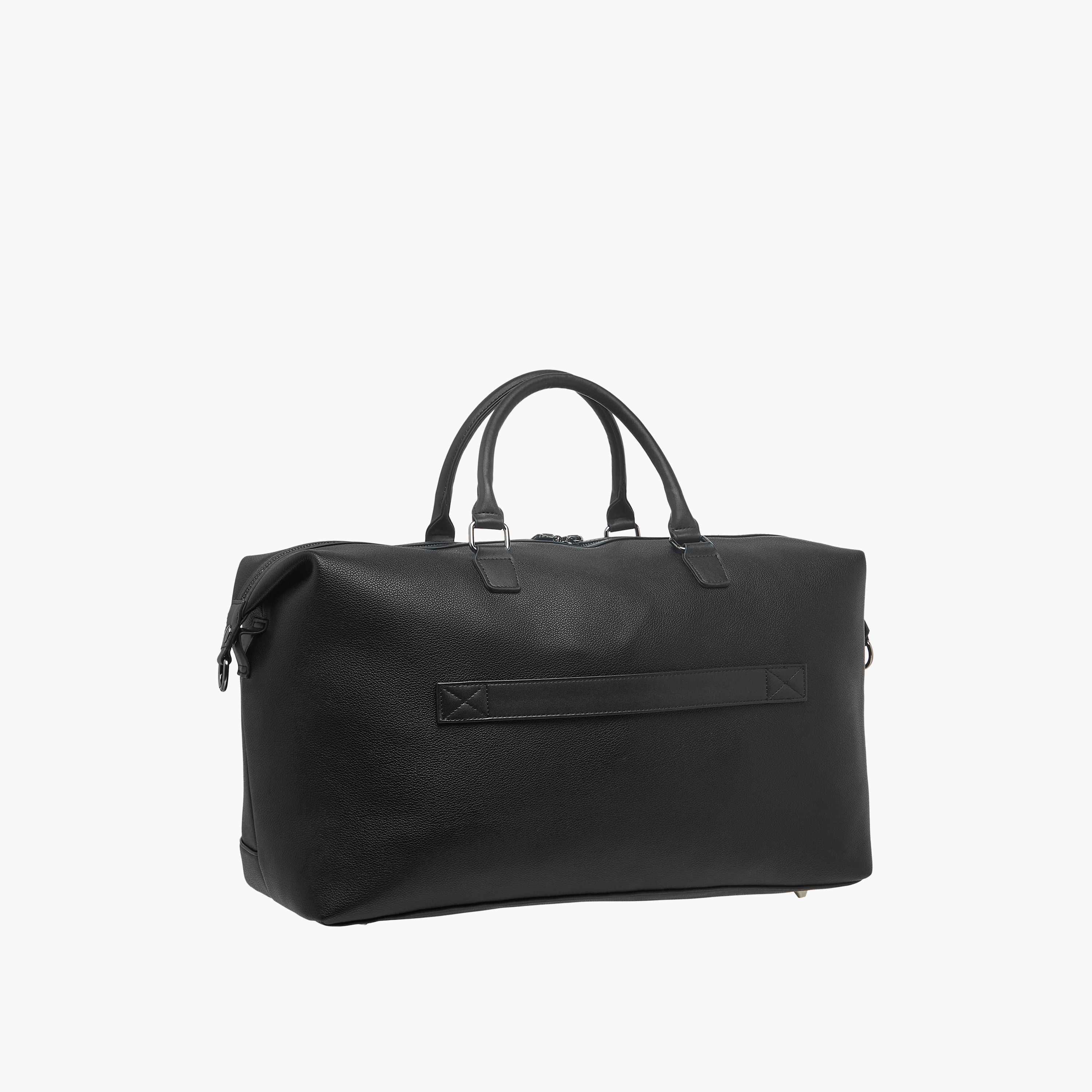 Duchini Solid Duffle Bag with Zip Closure and Detachable Strap-travel-luggagesandbags-dufflebags-image-3