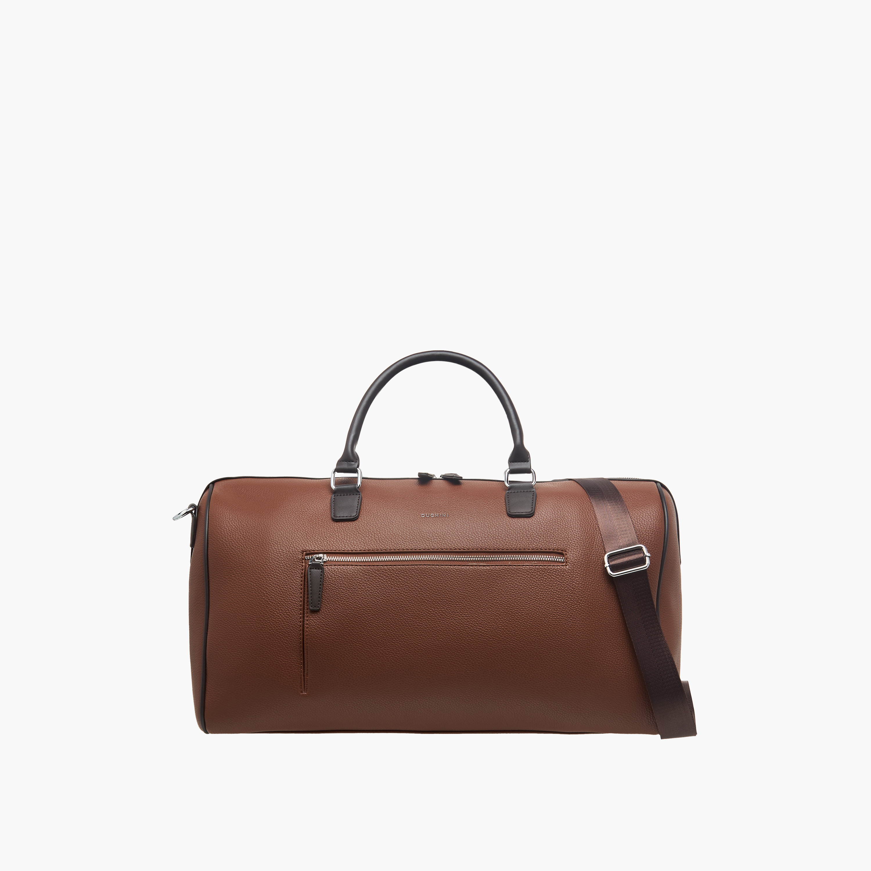 Duchini Solid Duffle Bag with Zip Closure and Detachable Strap-travel-luggagesandbags-dufflebags-image-1