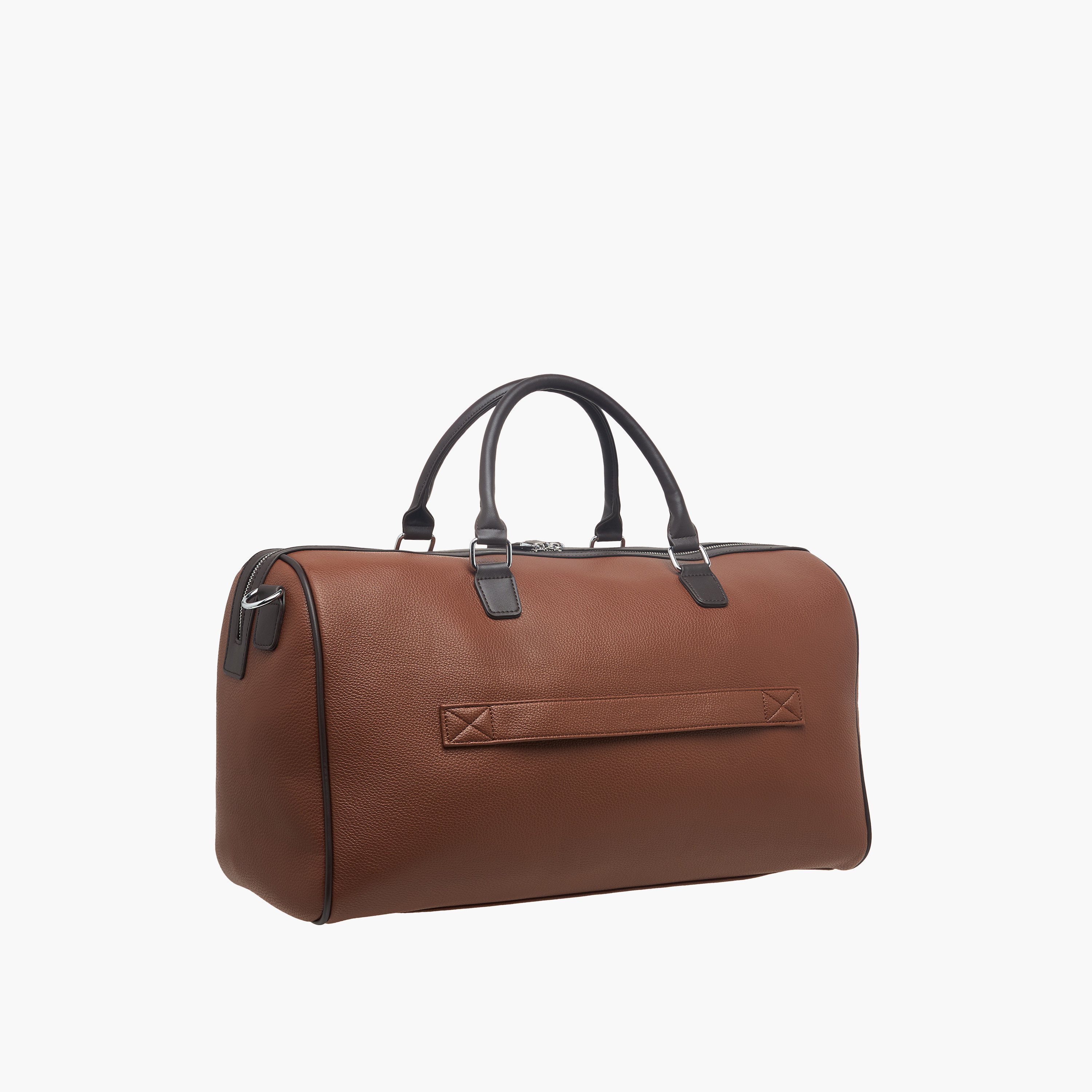 Duchini Solid Duffle Bag with Zip Closure and Detachable Strap-travel-luggagesandbags-dufflebags-image-3