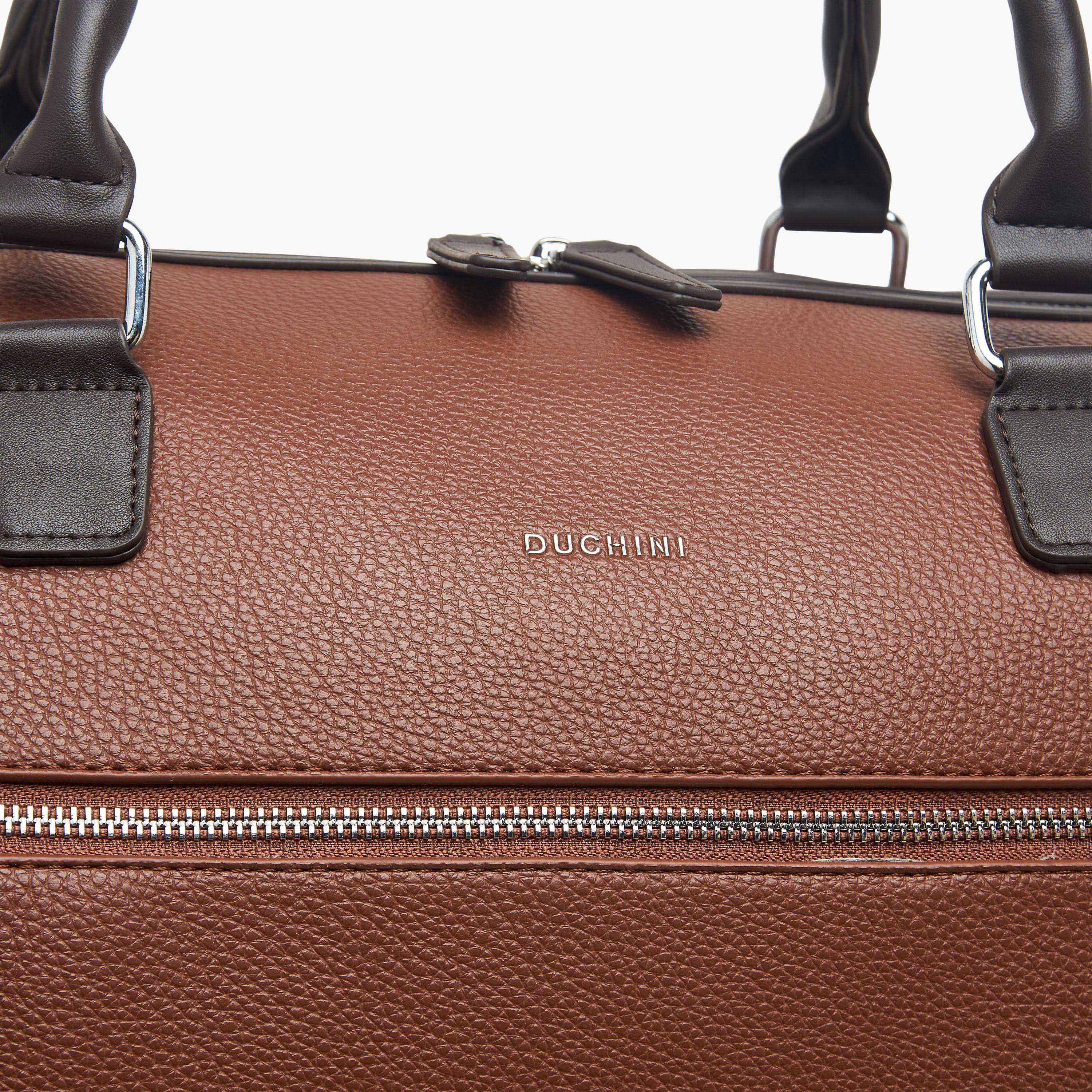 Duchini Solid Duffle Bag with Zip Closure and Detachable Strap-travel-luggagesandbags-dufflebags-image-4