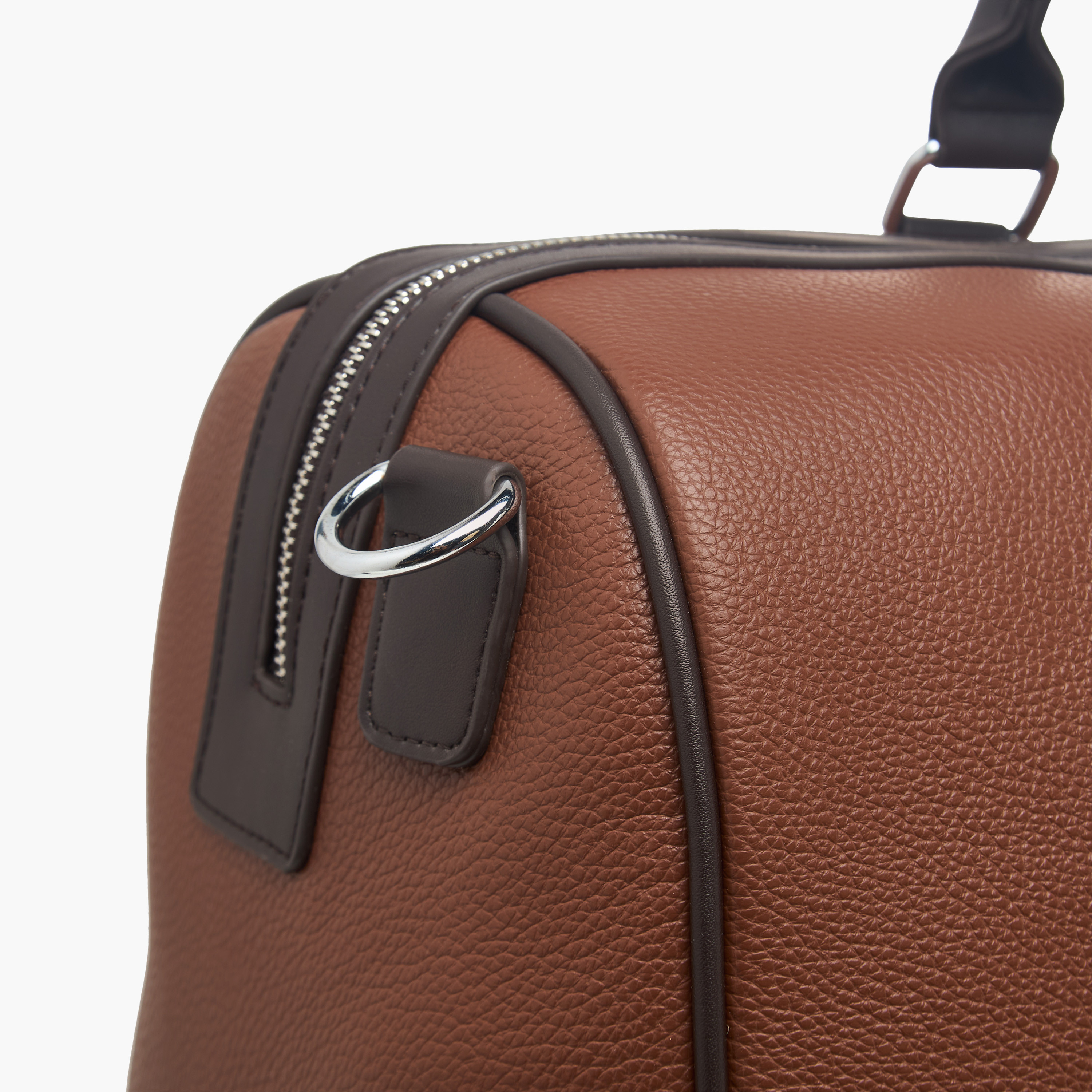 Duchini Solid Duffle Bag with Zip Closure and Detachable Strap-travel-luggagesandbags-dufflebags-image-5