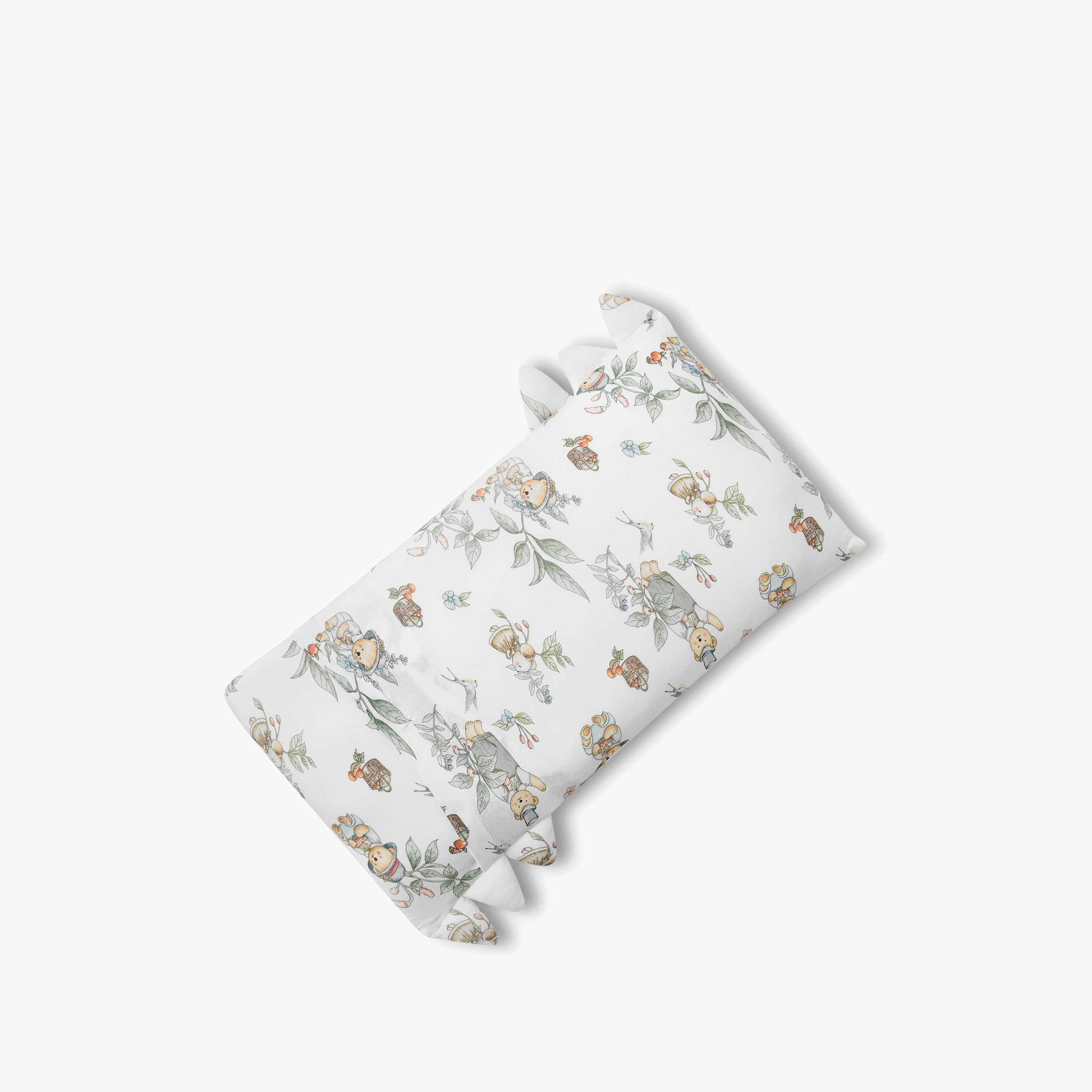 Giggles Baby Pillow with Bear Print, 21x40 cm-baby-nursery-babybedding-image-3