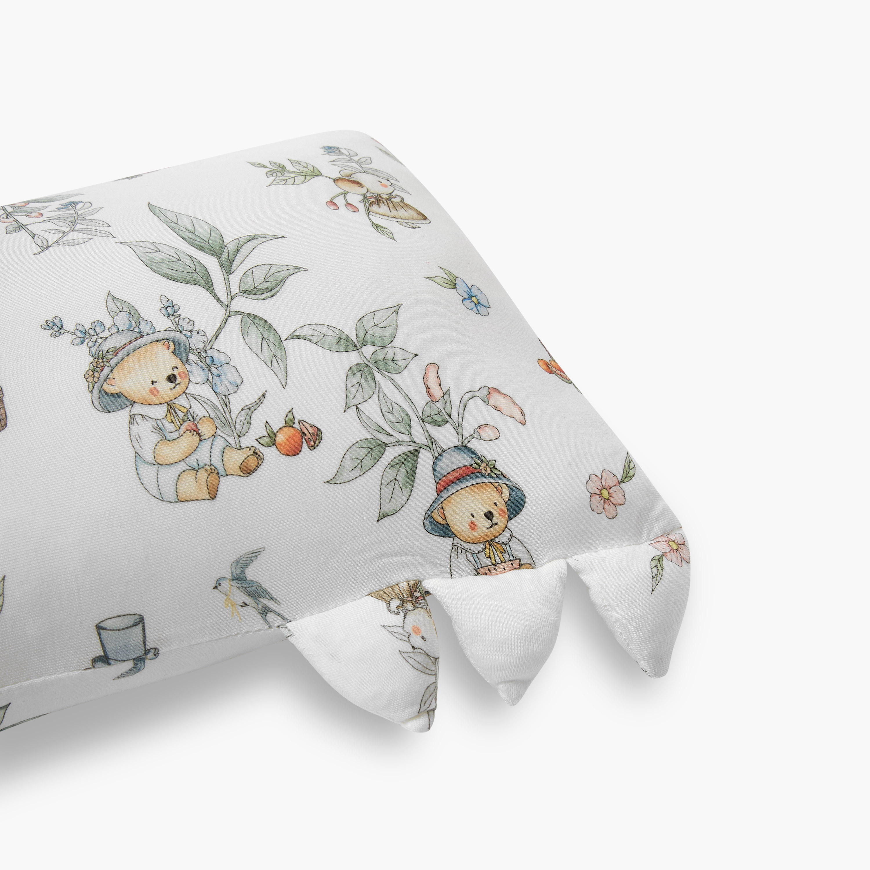 Giggles Baby Pillow with Bear Print, 21x40 cm-baby-nursery-babybedding-image-5