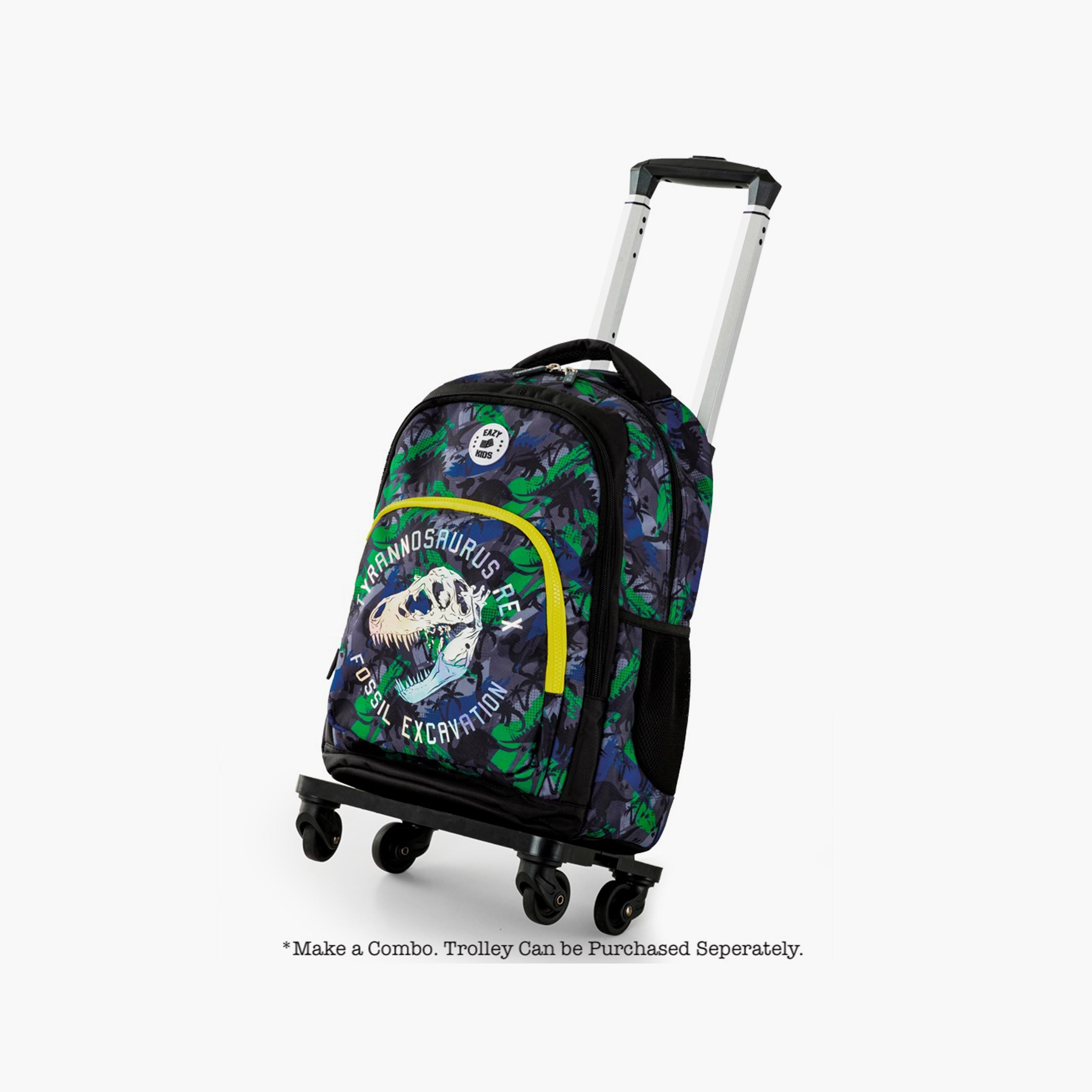 Eazy Kids Printed Backpack with Lunch Bag & Pencil Case - T-Rex - 17 Inch-school-bagsandbackpacks-sets-image-2