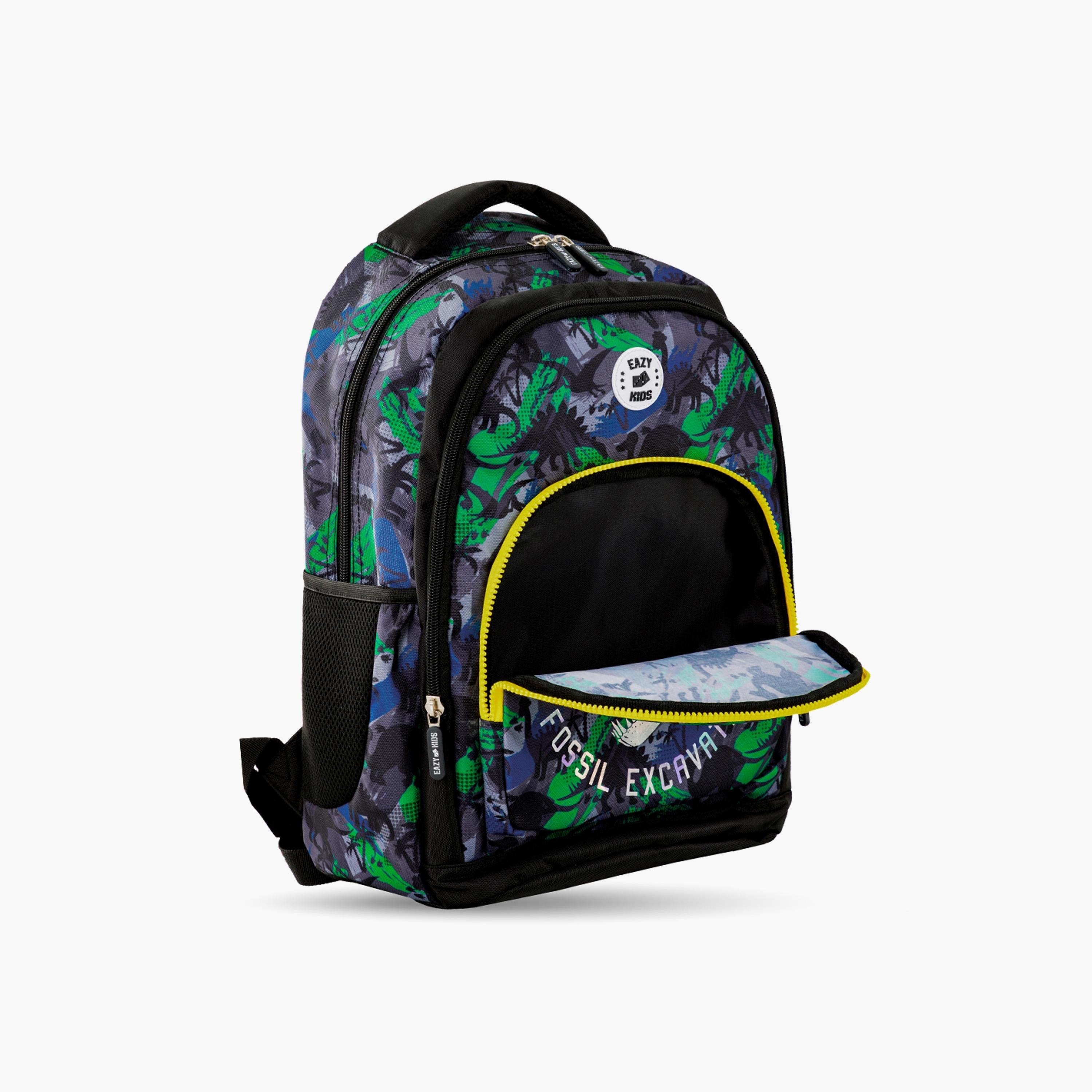 Eazy Kids Printed Backpack with Lunch Bag & Pencil Case - T-Rex - 17 Inch-school-bagsandbackpacks-sets-image-6