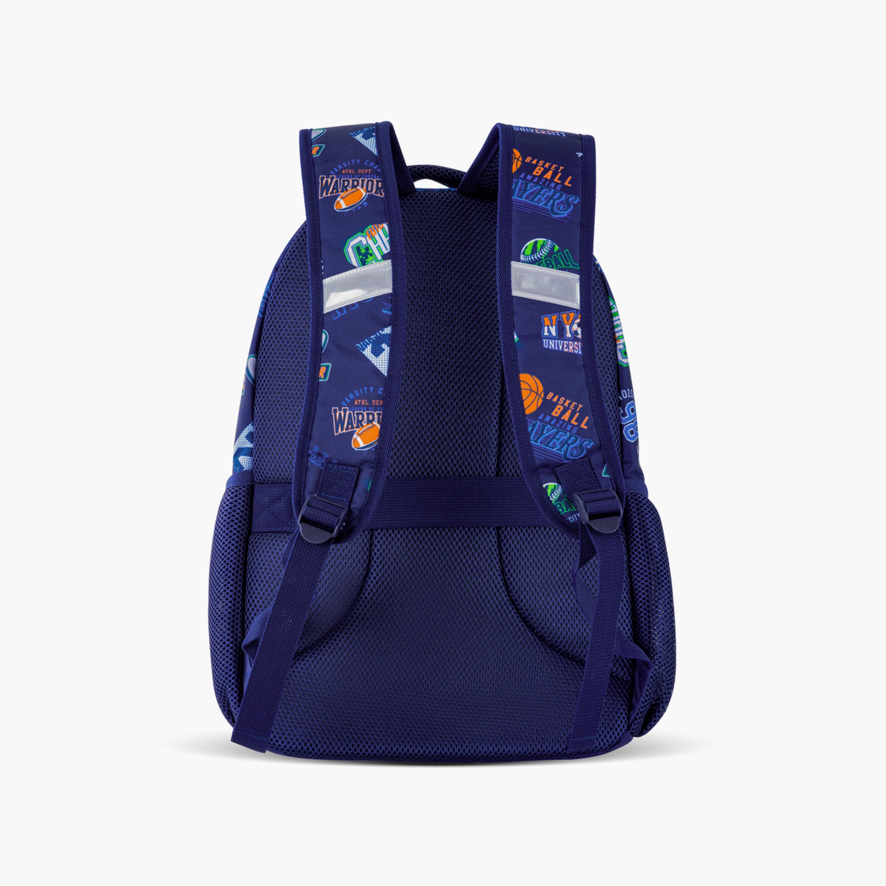 Eazy Kids Printed Backpack with Lunch Bag & Pencil Case - Basket Ball - 18 Inch-school-bagsandbackpacks-sets-image-6