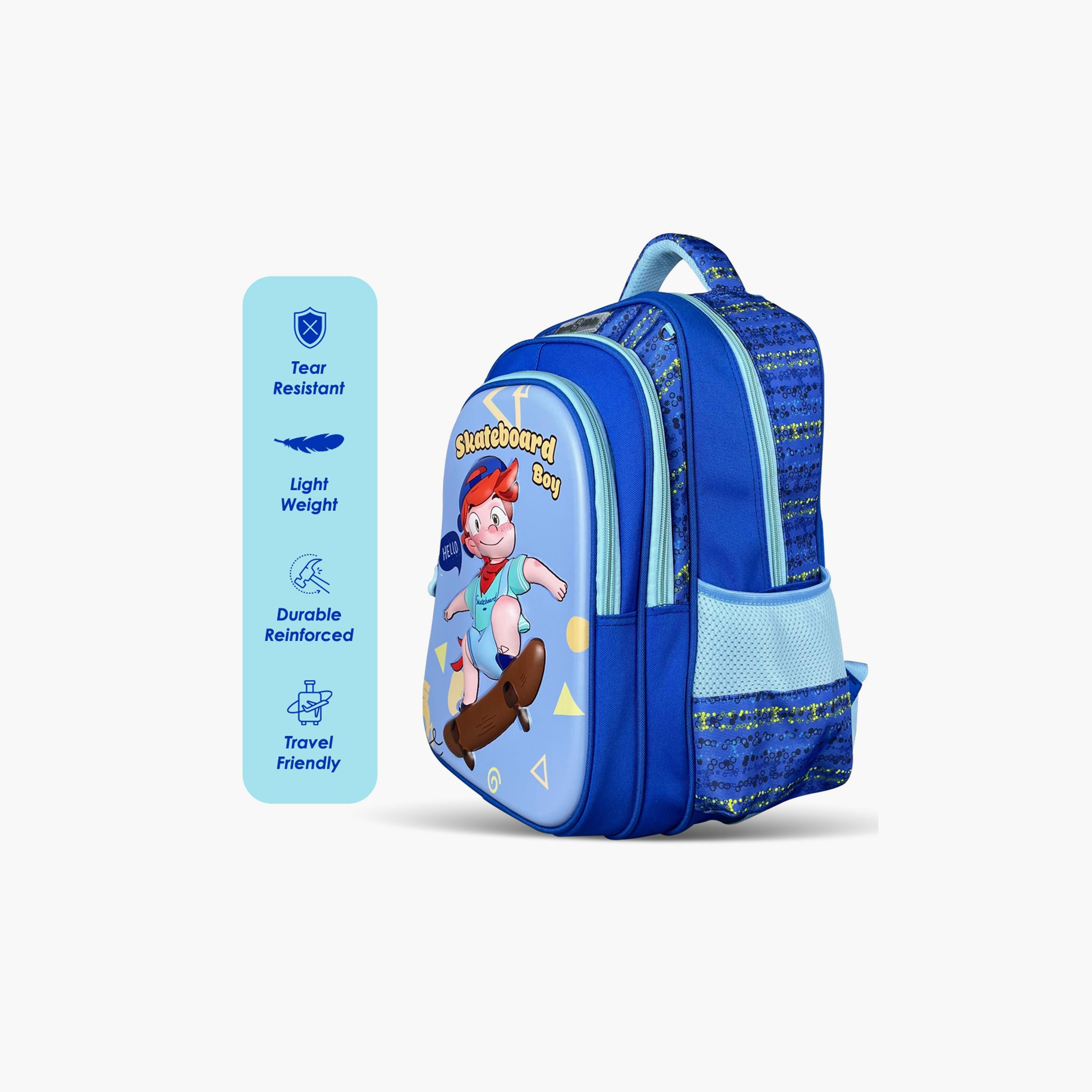 حقيبة مدرسية ثلاثية الأبعاد من نوفا كيدز - متزلج - أزرق - 16.5 بوصة-school-bagsandbackpacks-backpacks-image-6