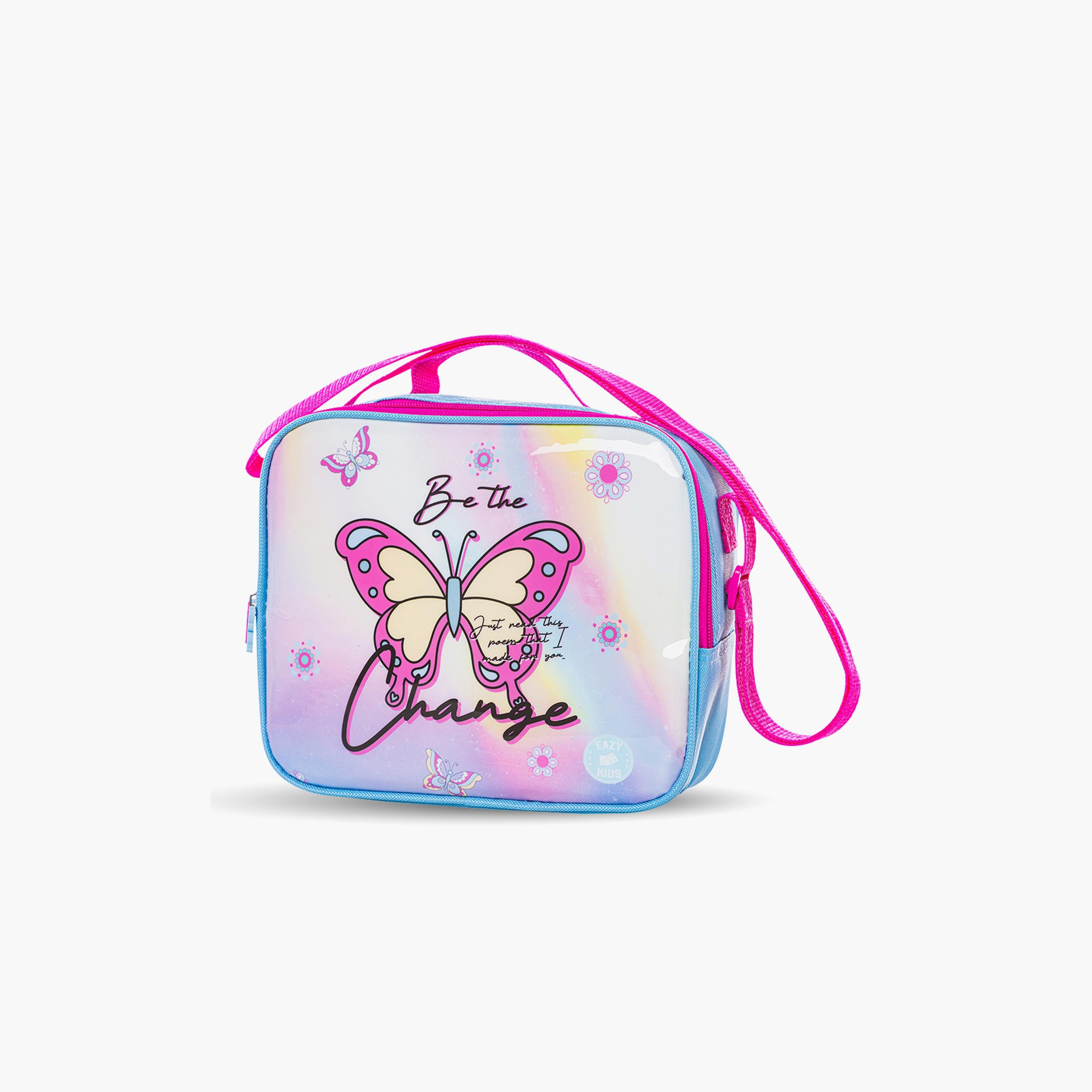 Eazy Kids 5-Piece Printed Trolley School Bag - Butterfly - 16 Inch-school-bagsandbackpacks-trolleybags-image-10