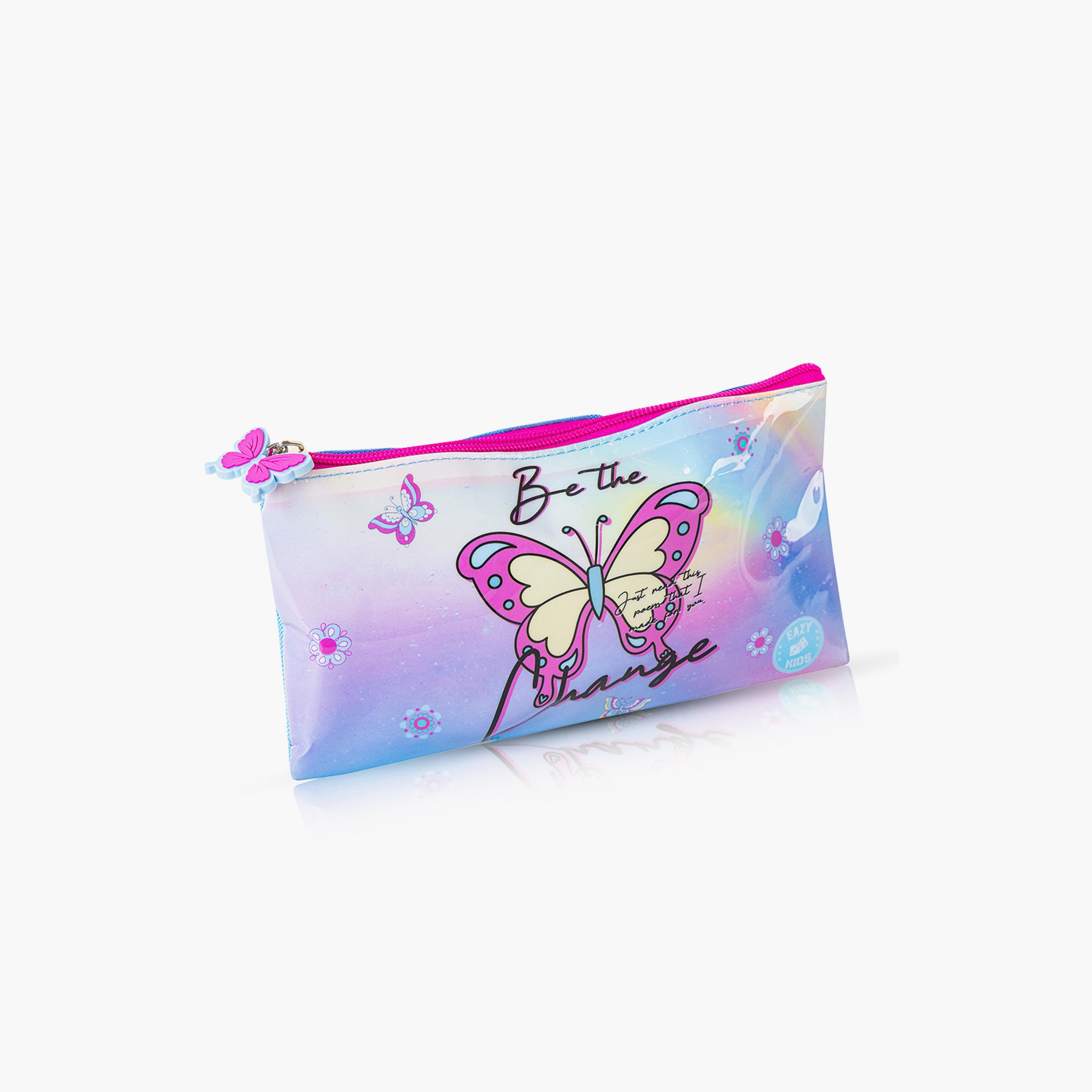 Eazy Kids 5-Piece Printed Trolley School Bag - Butterfly - 16 Inch-school-bagsandbackpacks-trolleybags-image-12